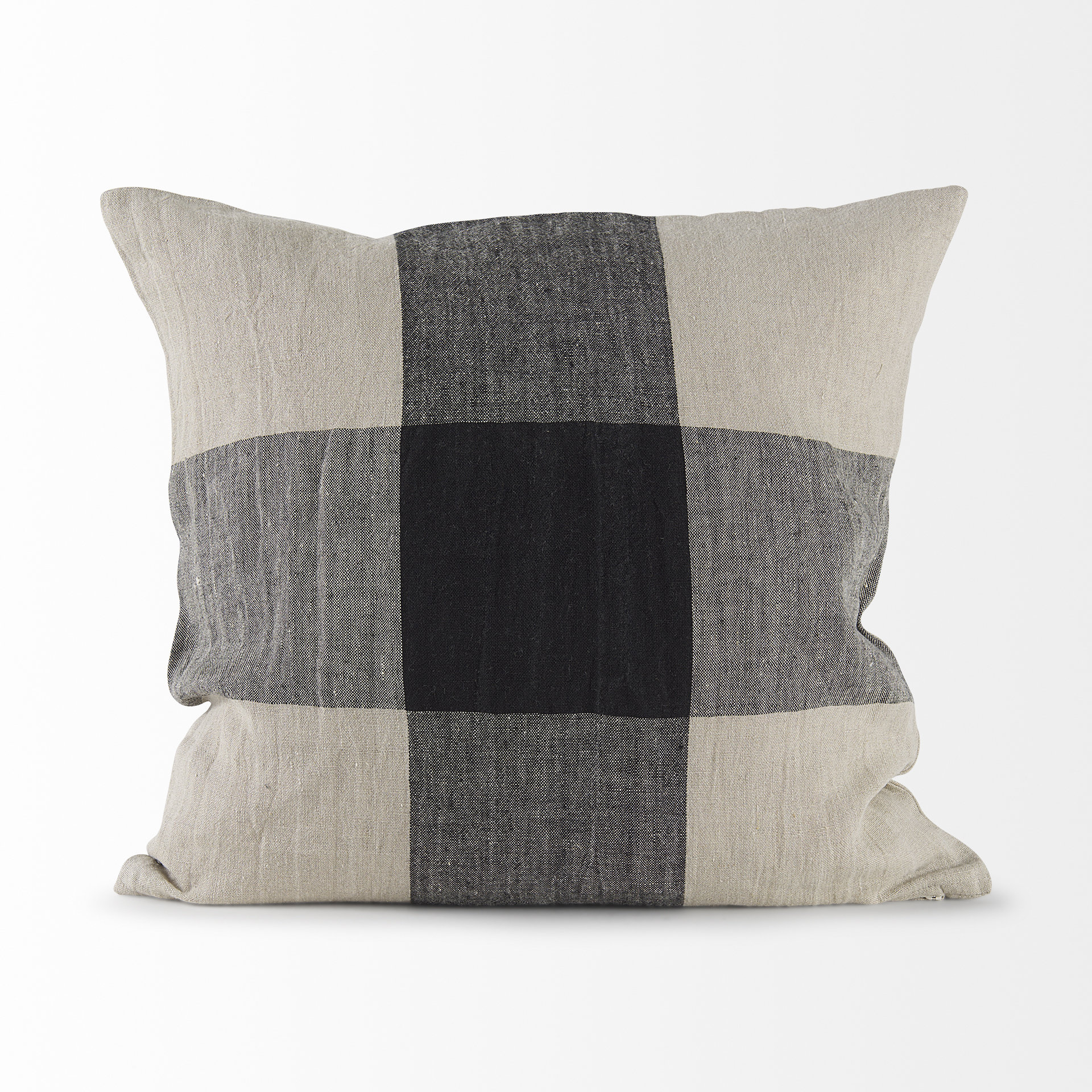 Mercana Raquel Pillow - Beige/Black, 18x18