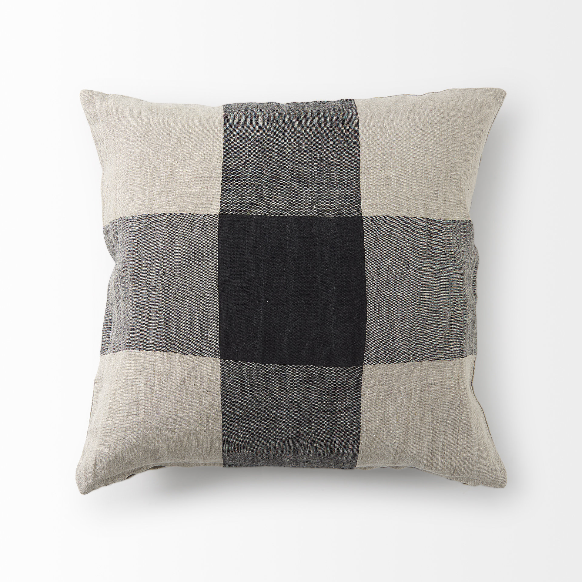 Mercana Raquel Pillow - Beige/Black, 18x18