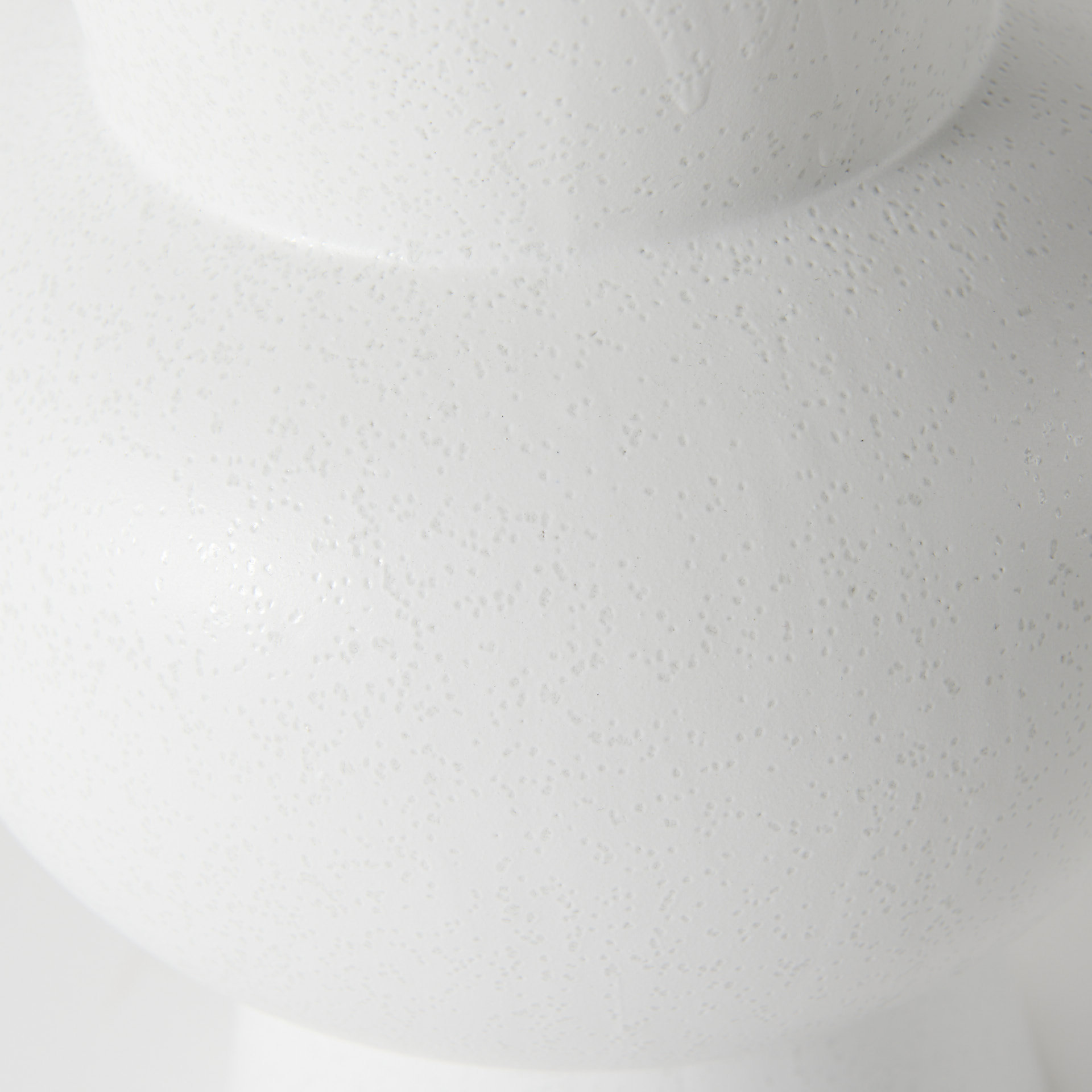 Mercana Laforge White Vase - White, H11"