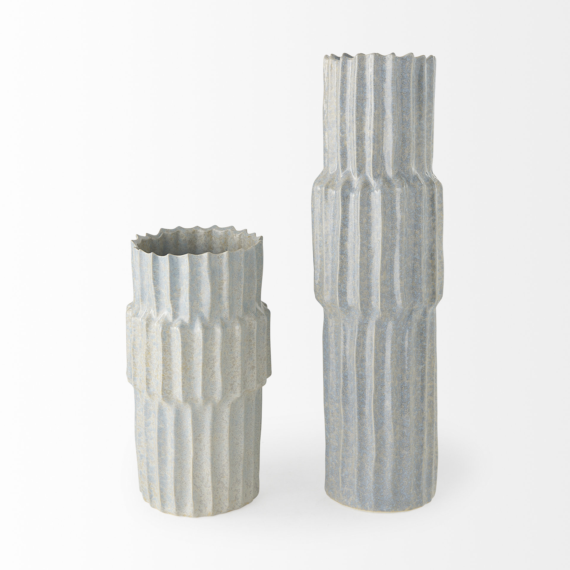 Mercana Cardon Large Vase - Gray, Ceramic