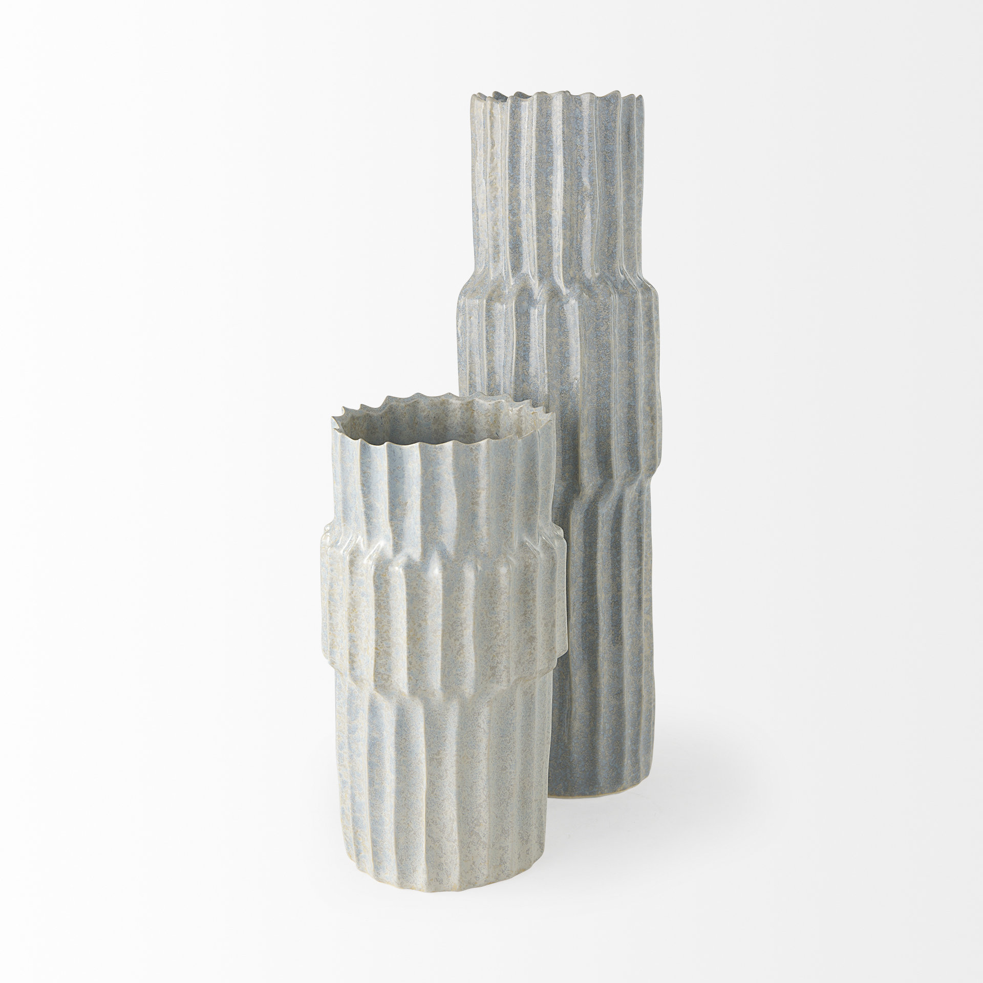 Mercana Cardon Large Vase - Gray, Ceramic