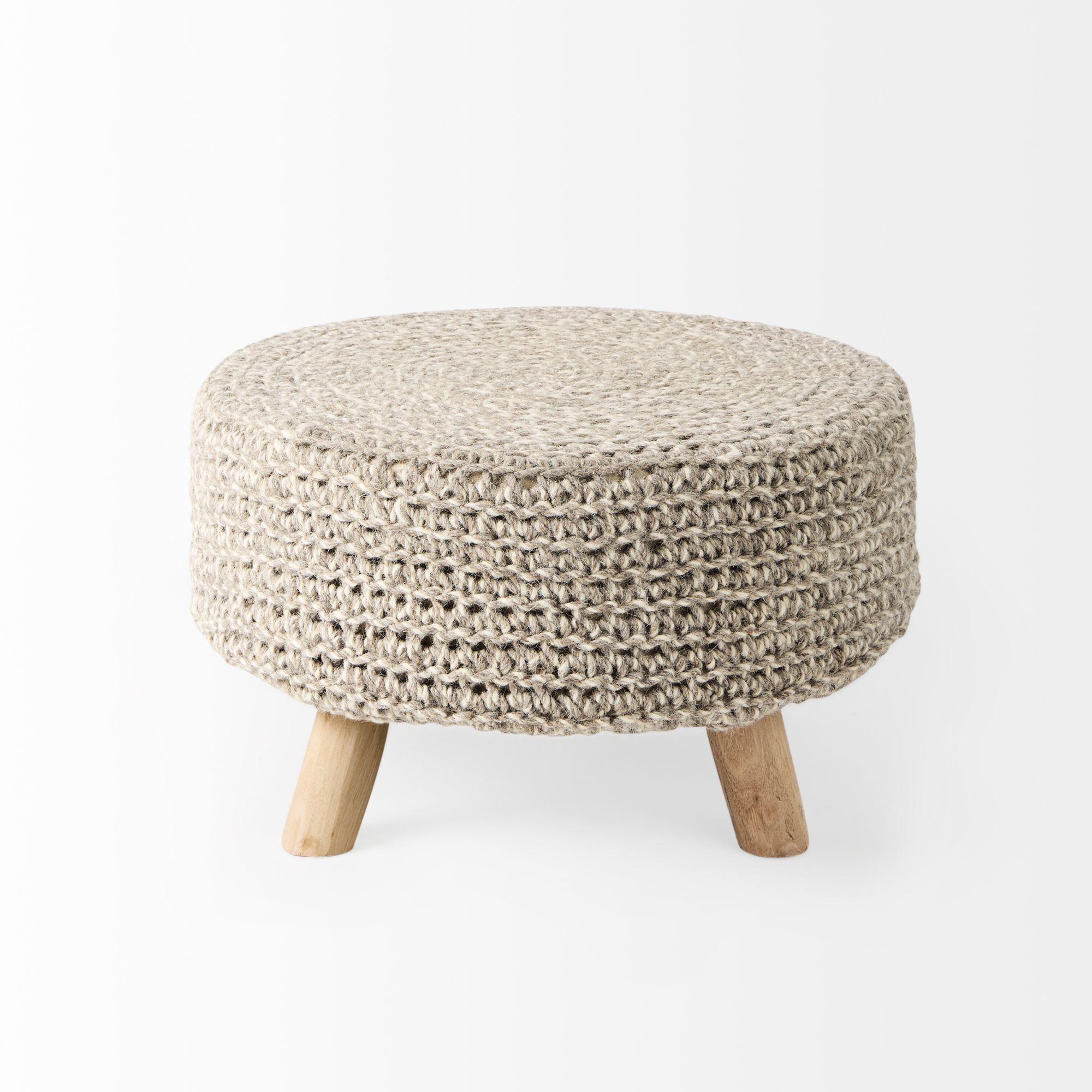 Mercana Bina 4 Legged Stool - Light Gray