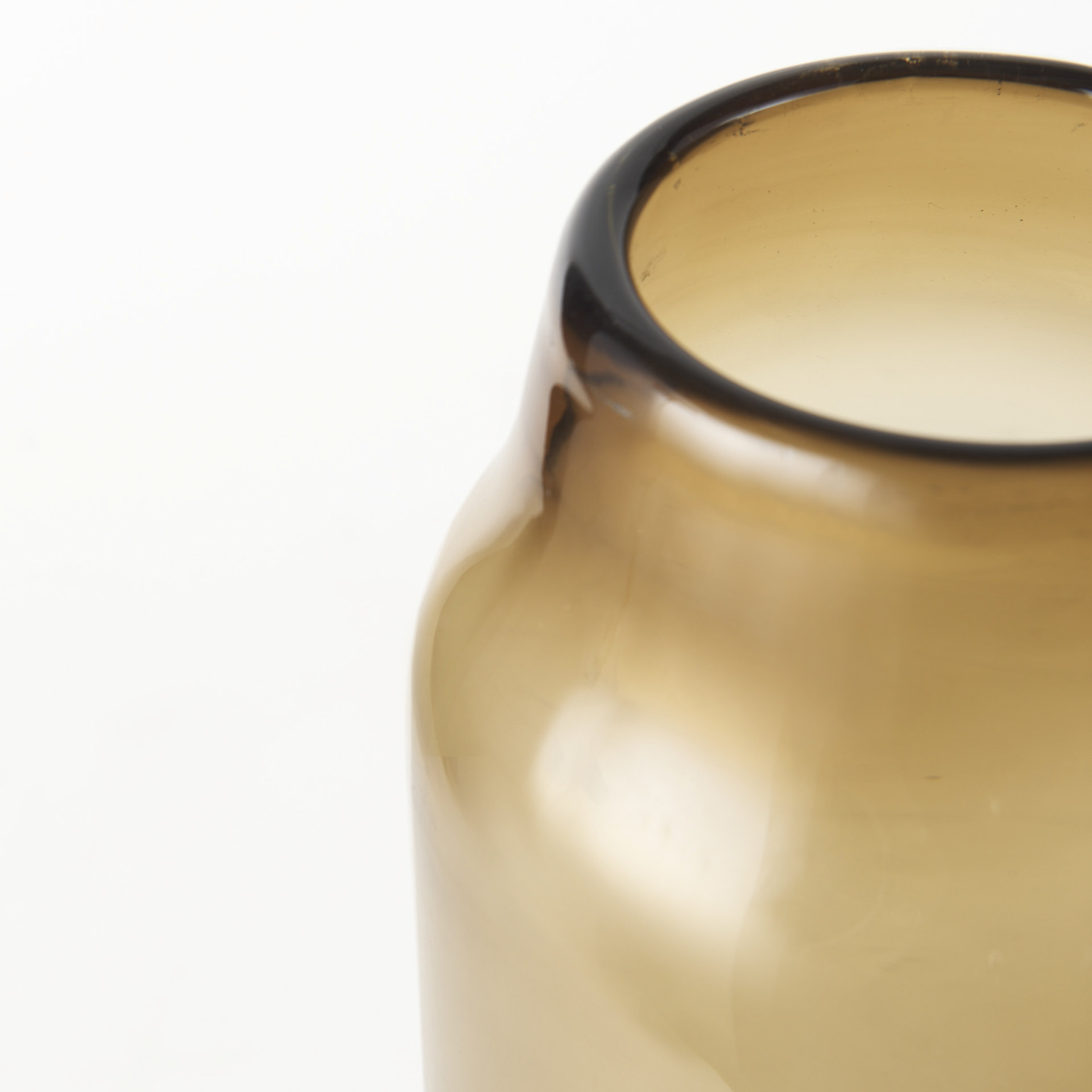 Mercana Amrita Large Vase - Brown, Glass