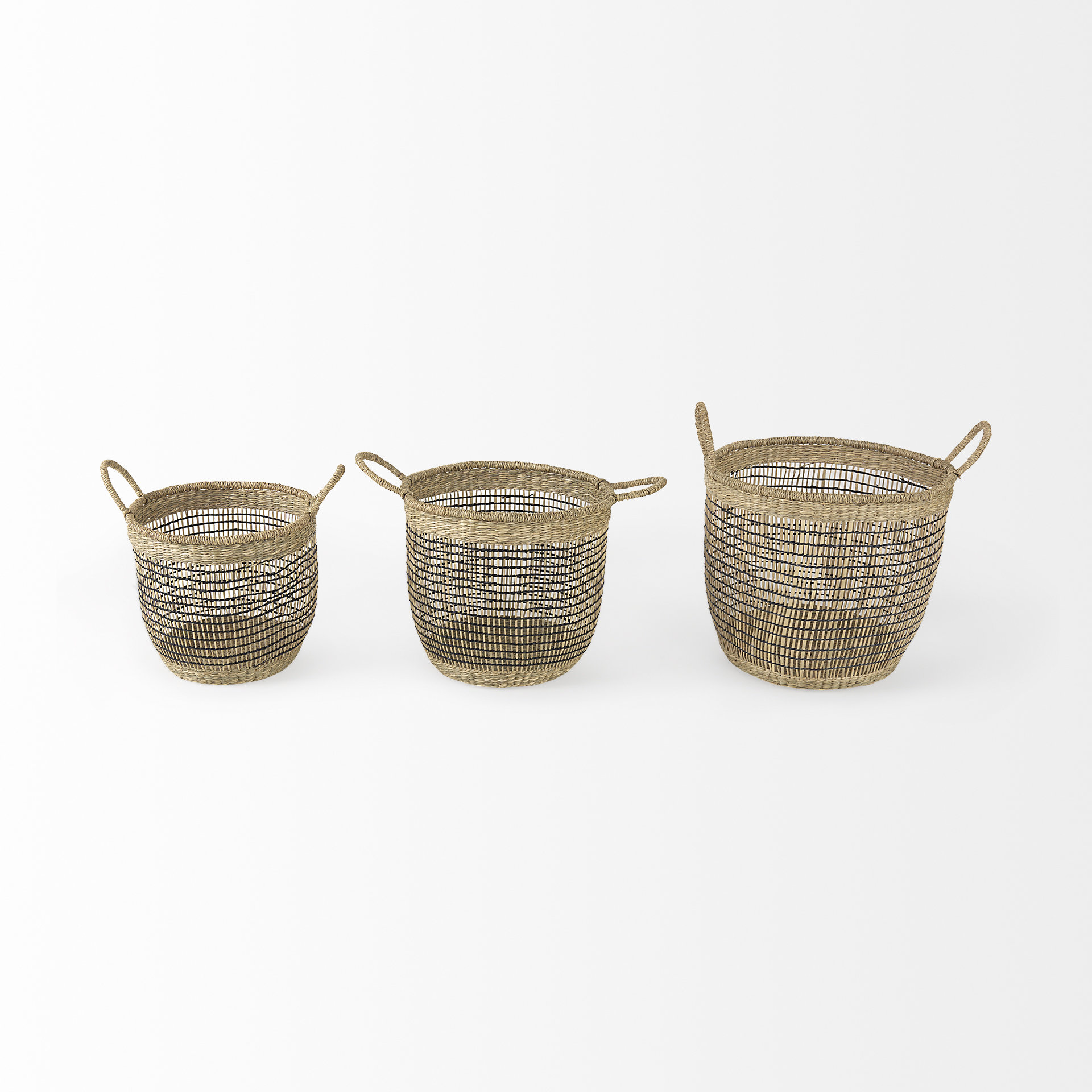 Mercana - Triopas Basket in Brown, Seagrass