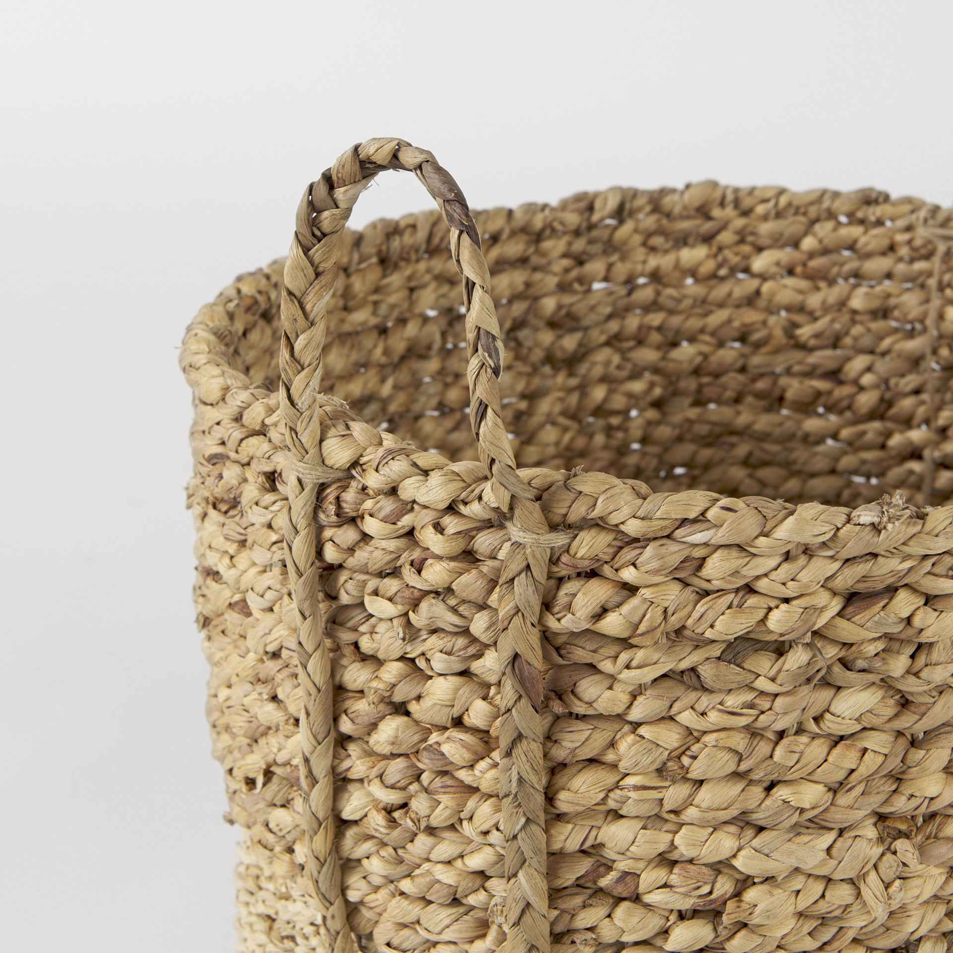 Mercana - Morocco Basket in Brown, Water Hyacinth
