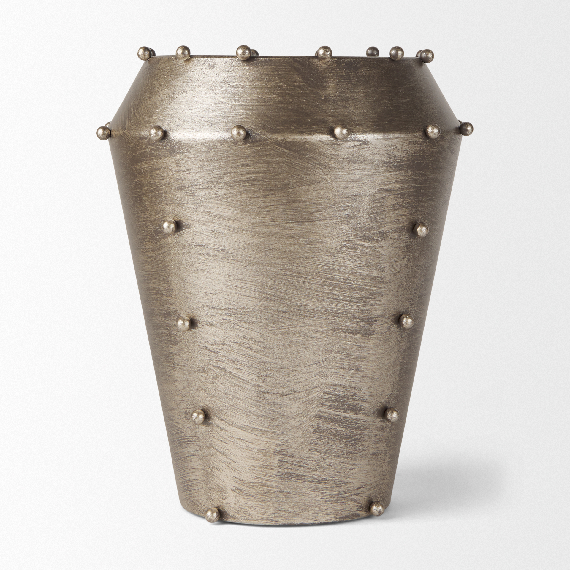 Mercana Elio 12" Vase - Antique Champagne, Metal
