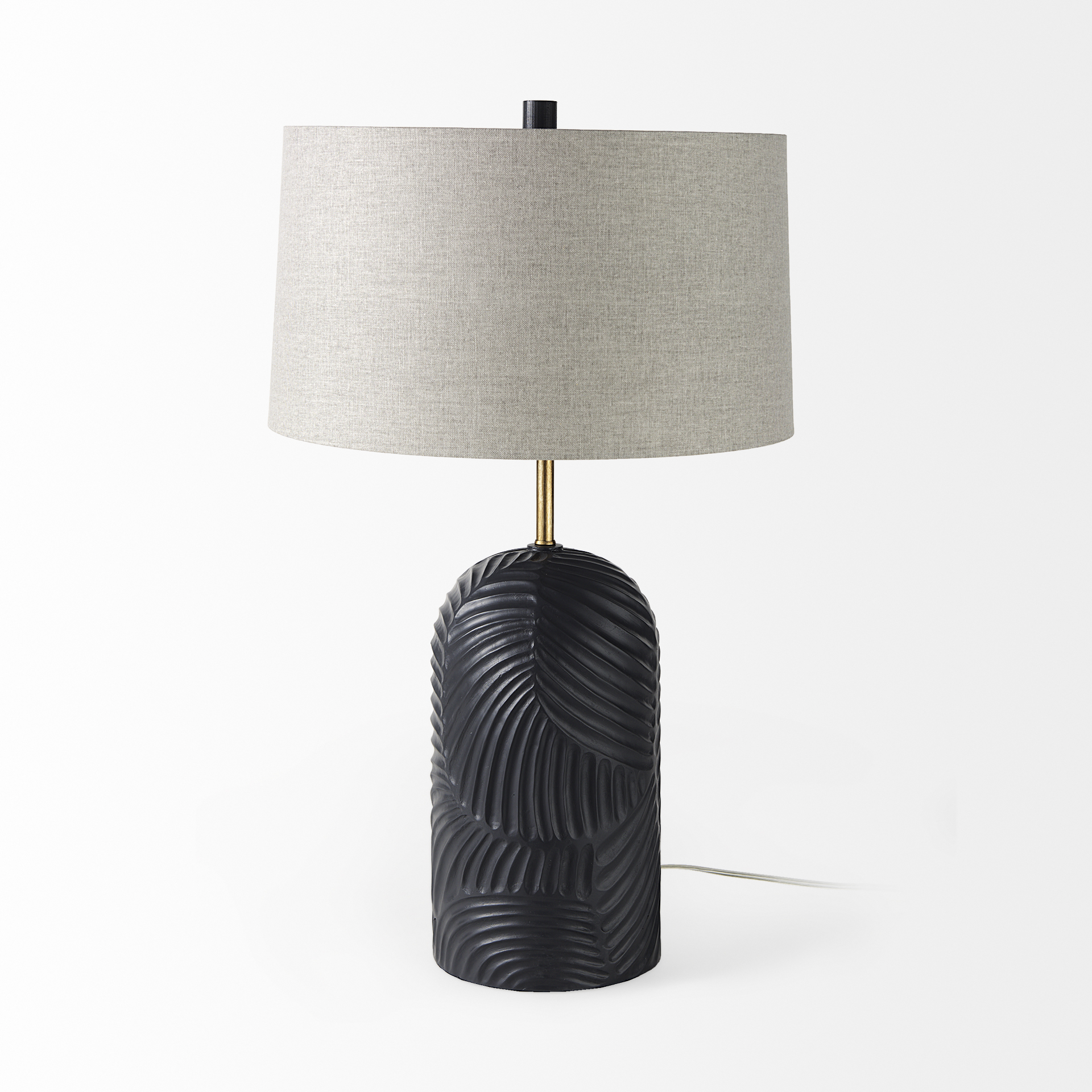 Mercana Quinn Table Lamp - Beige/Blue, Resin