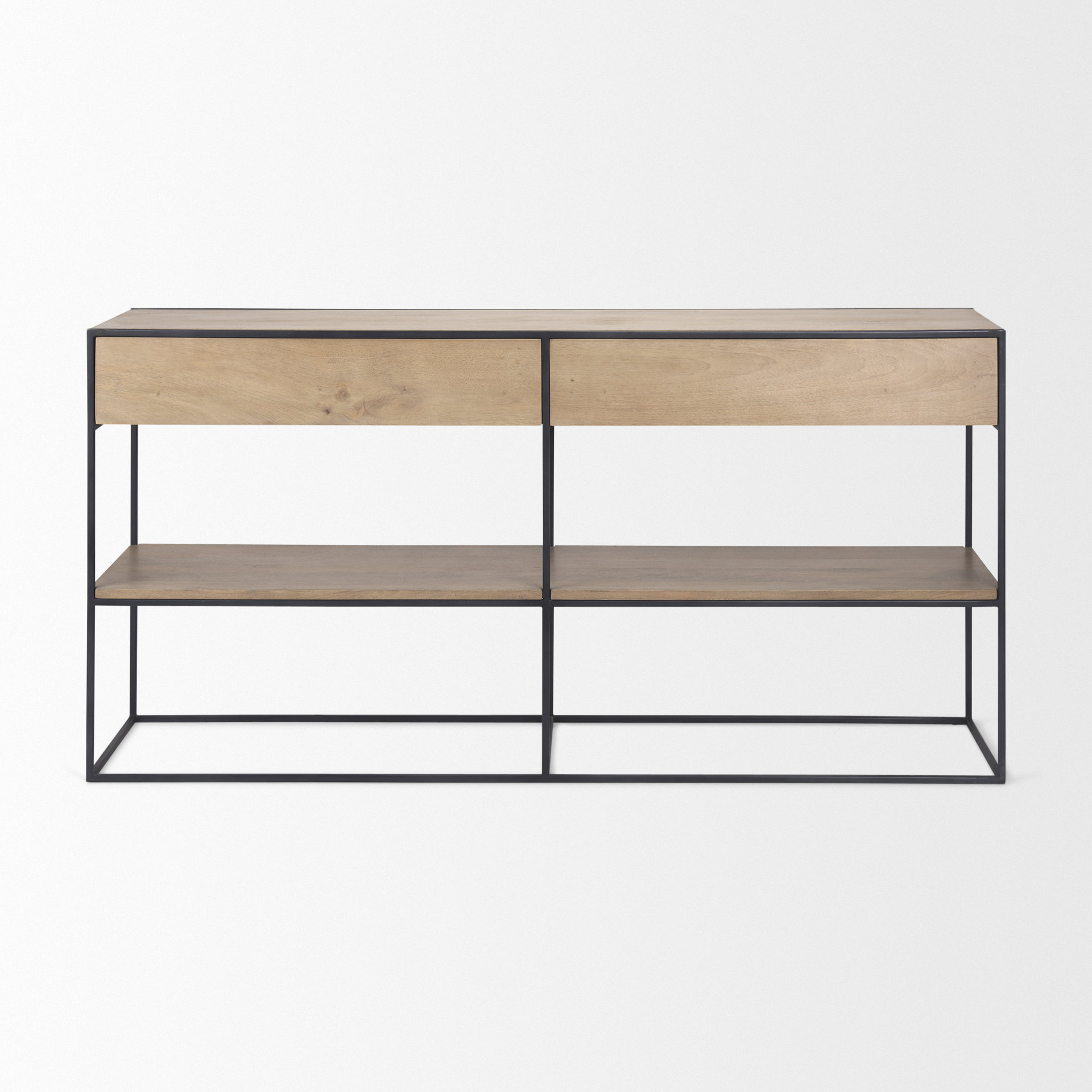 Mercana Morris Console Table - Brown, Iron