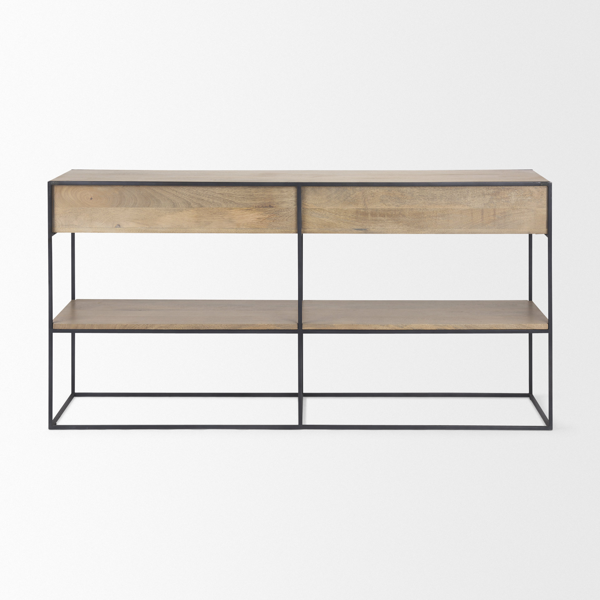 Mercana Morris Console Table - Brown, Iron