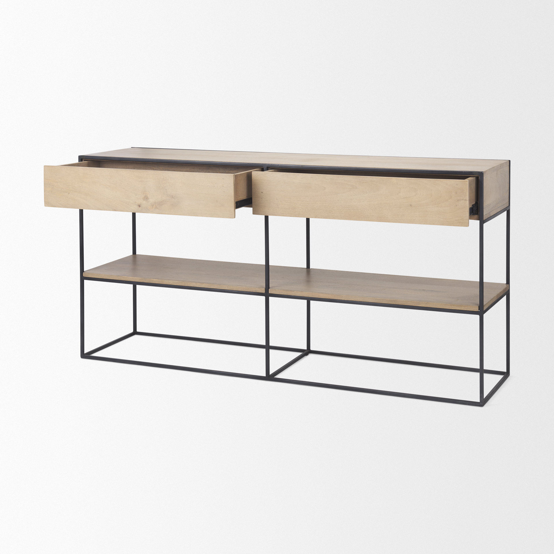 Mercana Morris Console Table - Brown, Iron