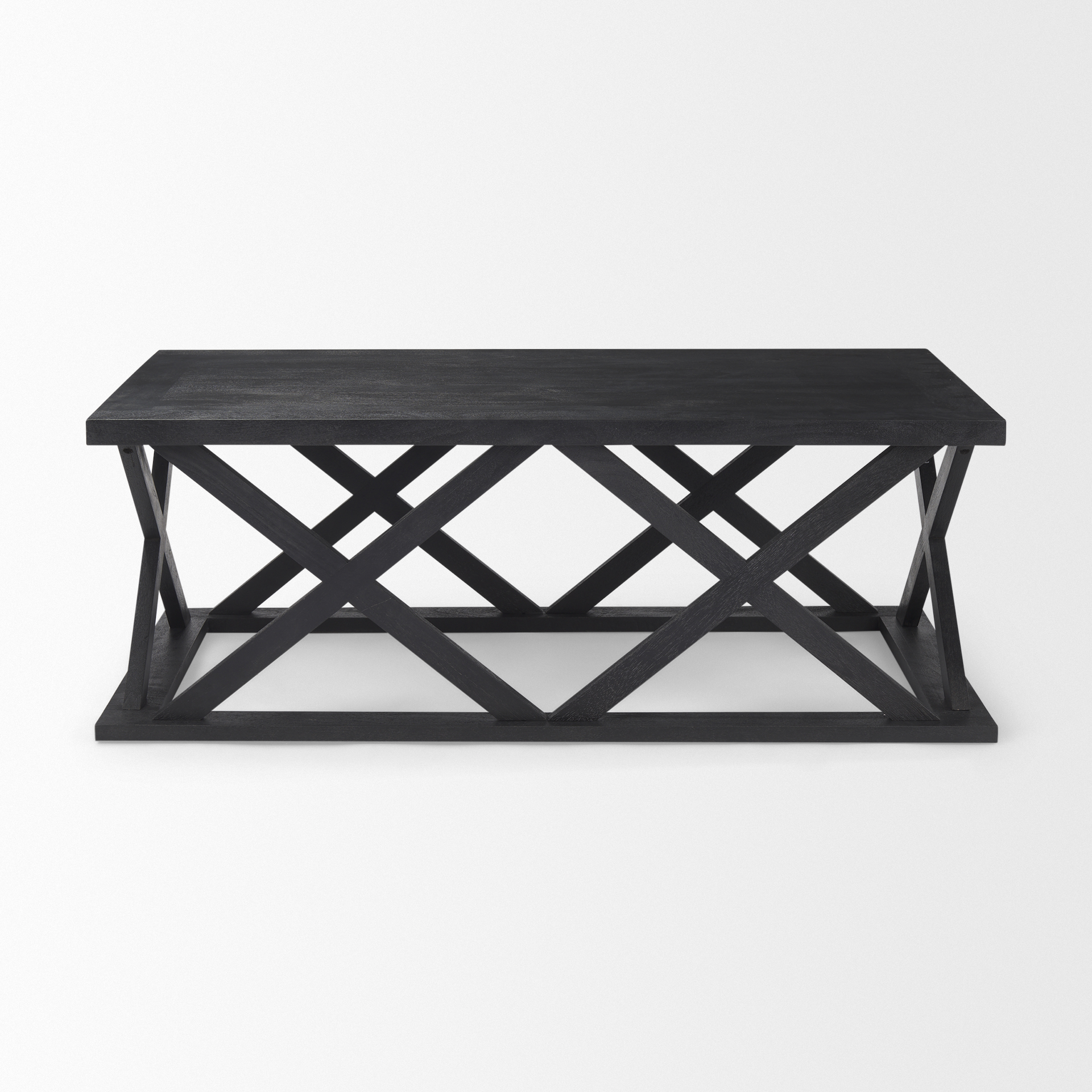 Mercana Forsey Rectangular Coffee Table - Black, Wood