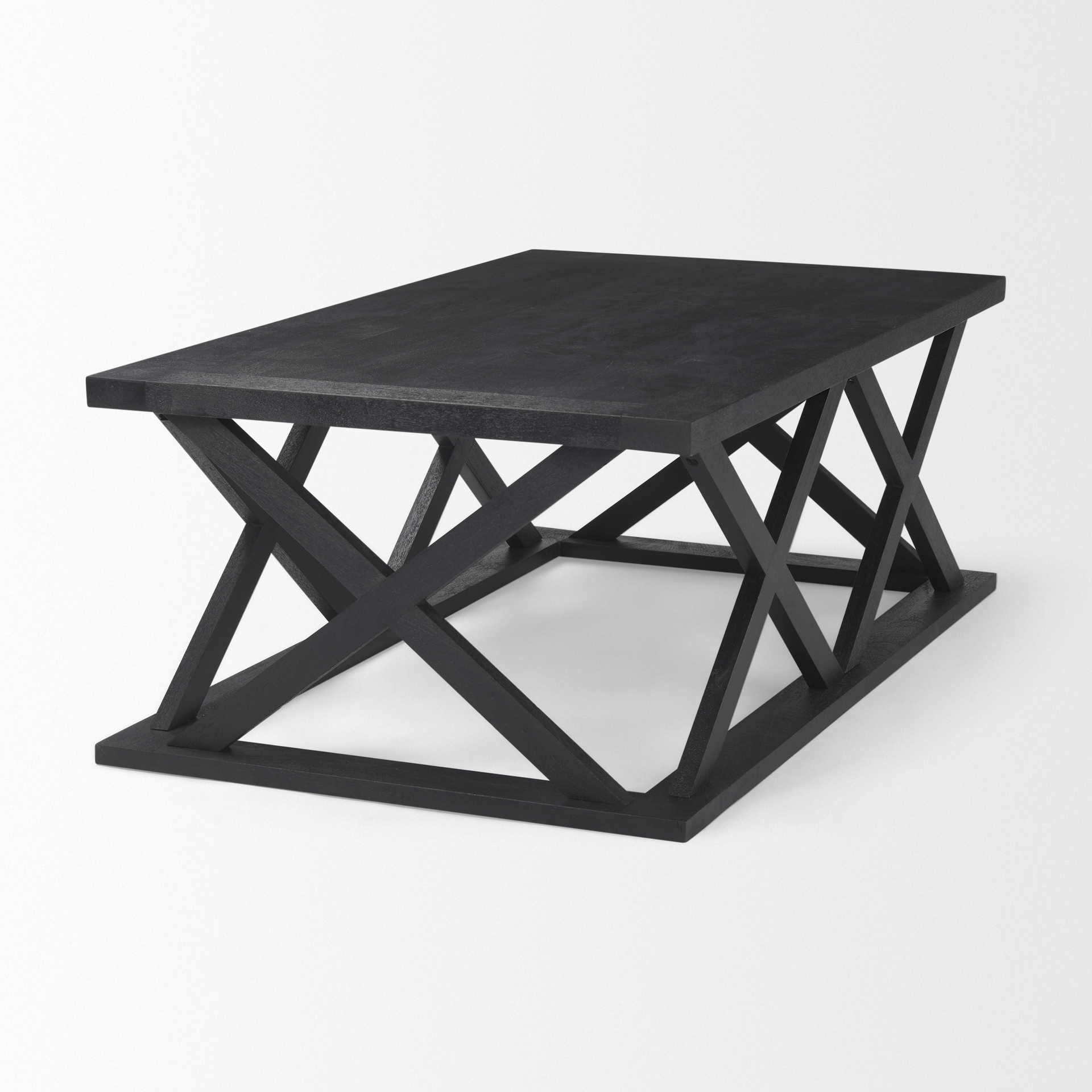 Mercana Forsey Rectangular Coffee Table - Black, Wood