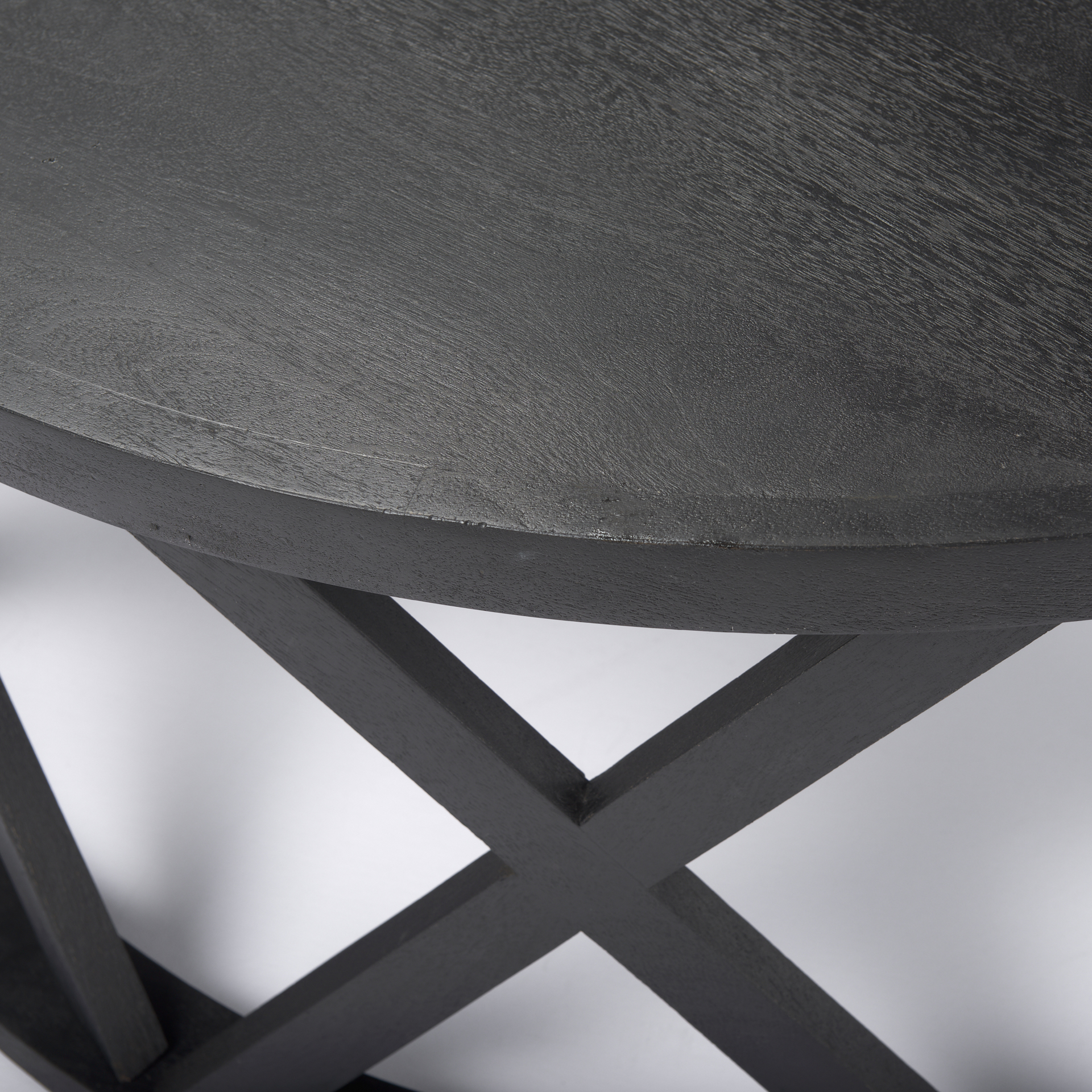 Mercana Forsey Round Coffee Table - Black, Wood