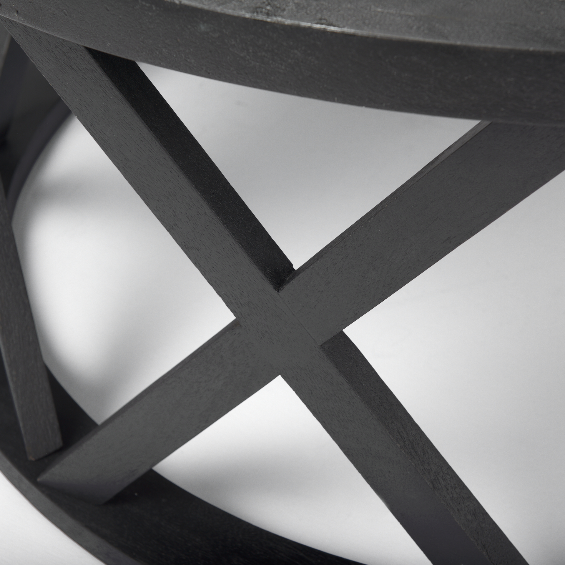 Mercana Forsey Round Coffee Table - Black, Wood
