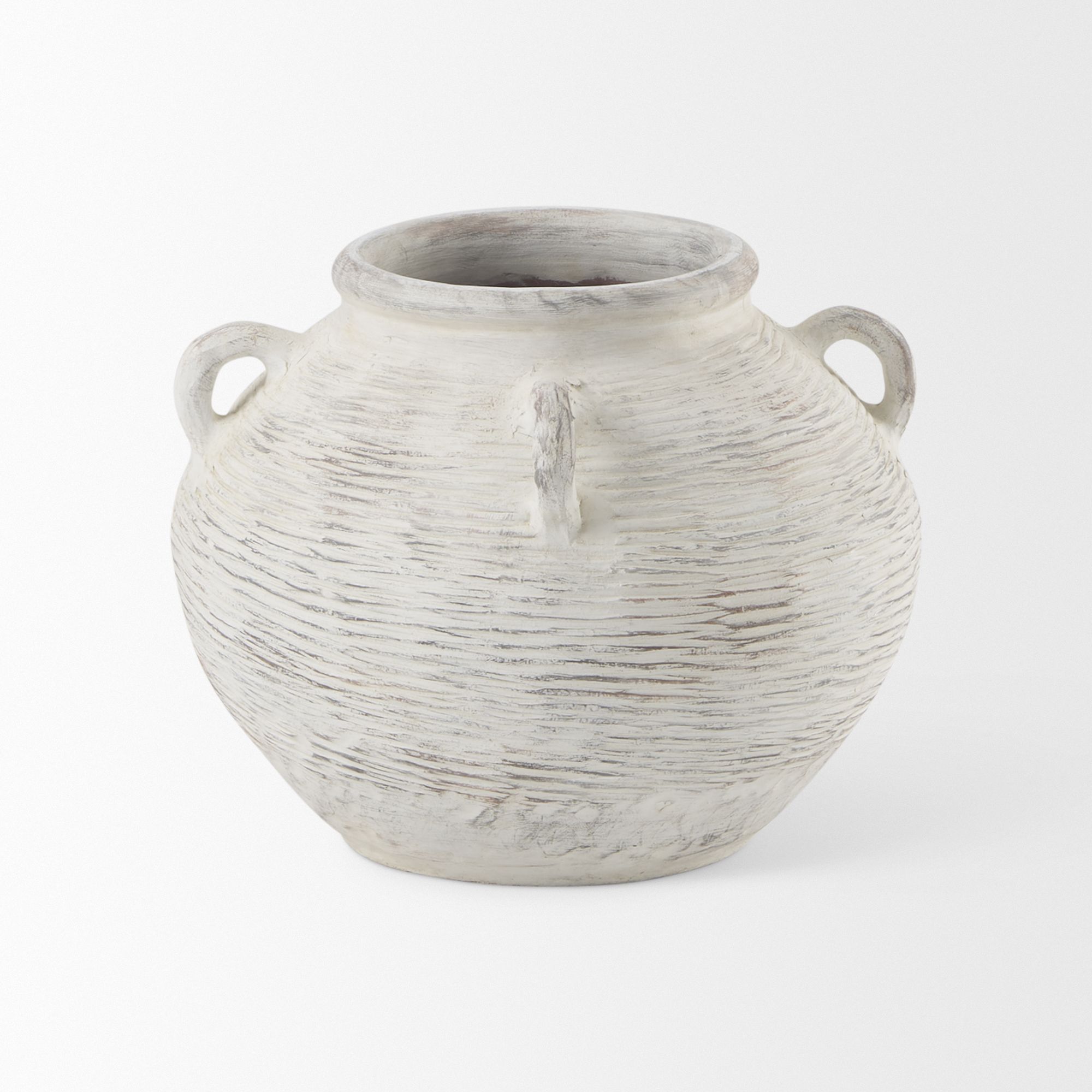 Mercana Misha Small Ceramic Floor Vase - Cream