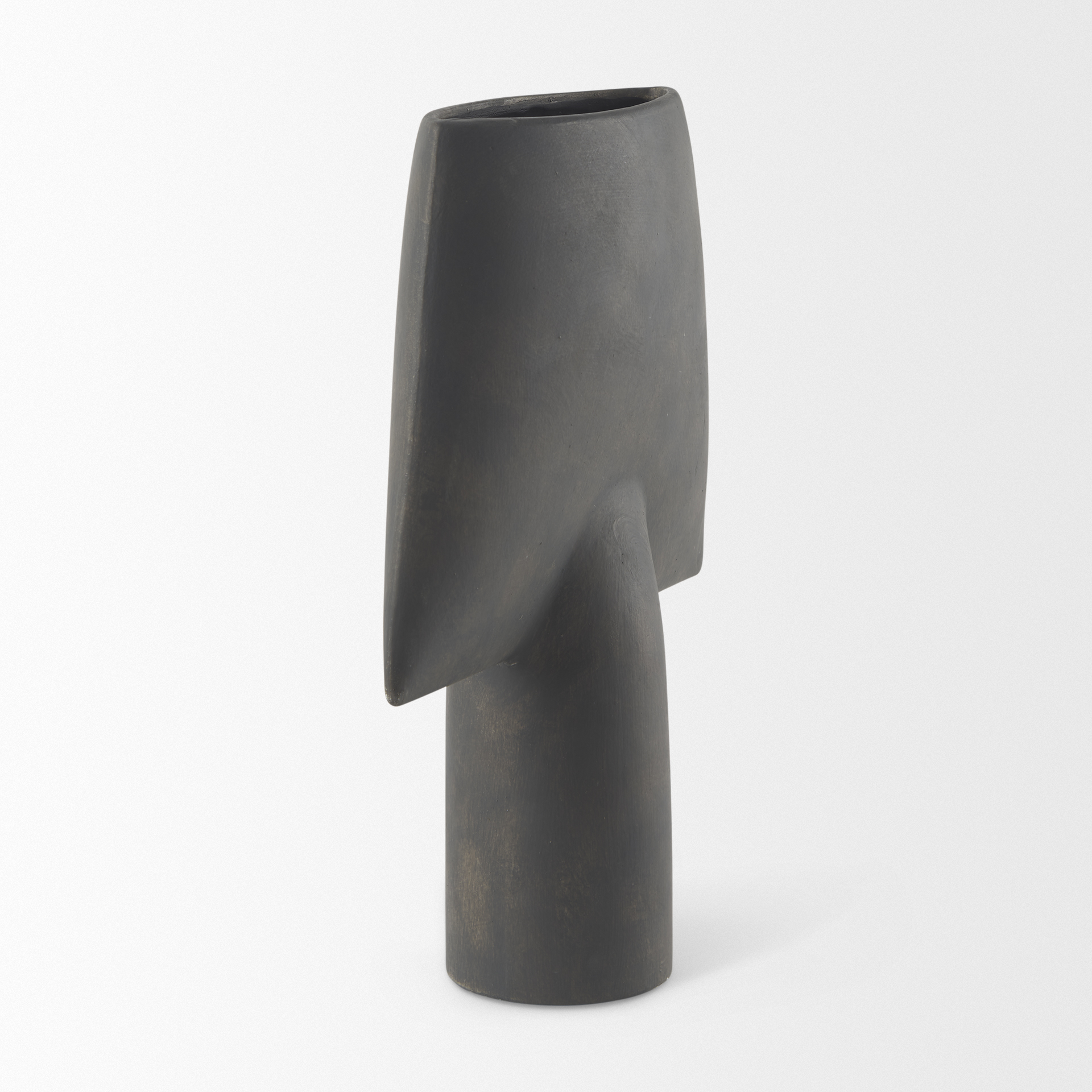 Mercana Rylee Vase - Dark Brown, H13"