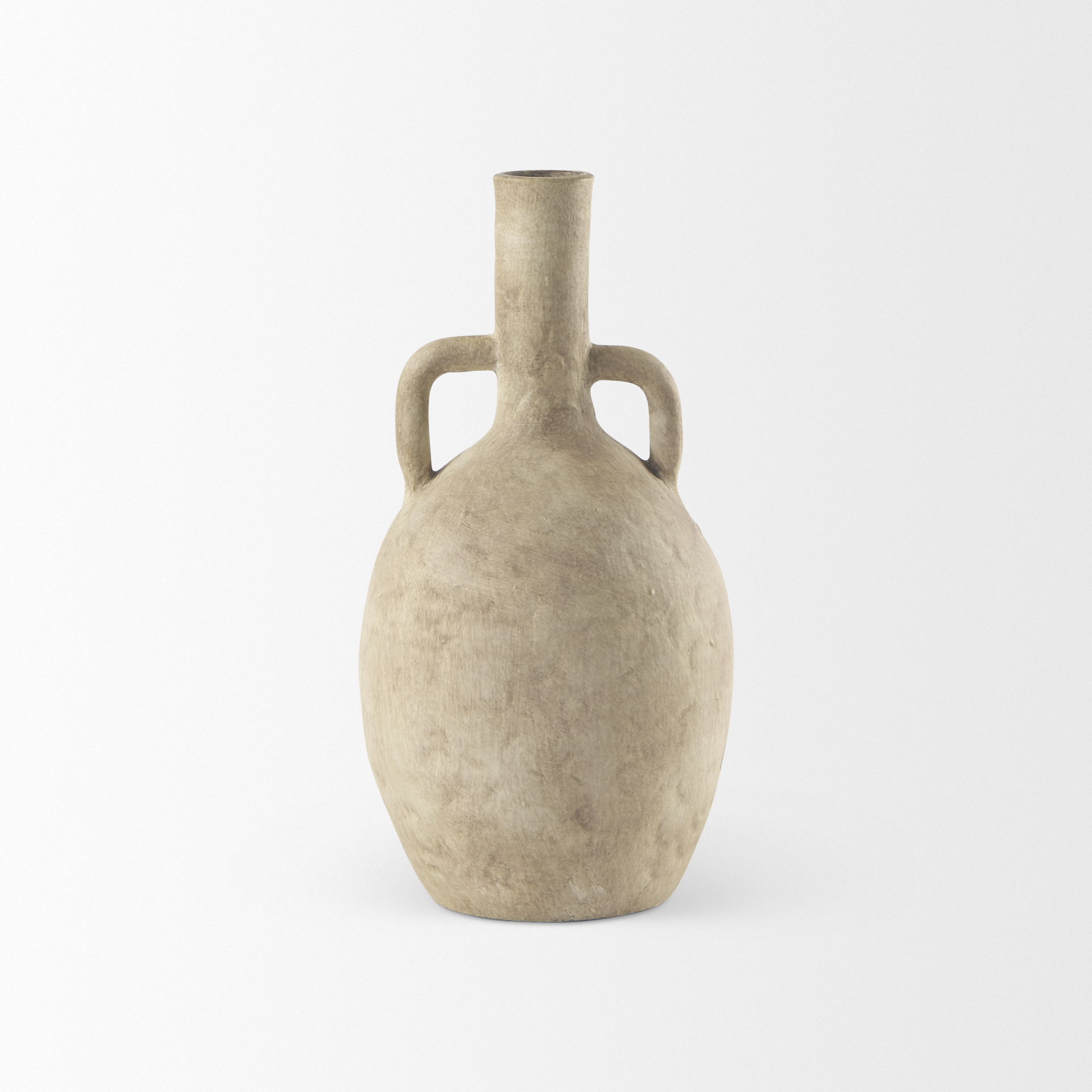 Mercana Zenni Vase - Beige, H12"