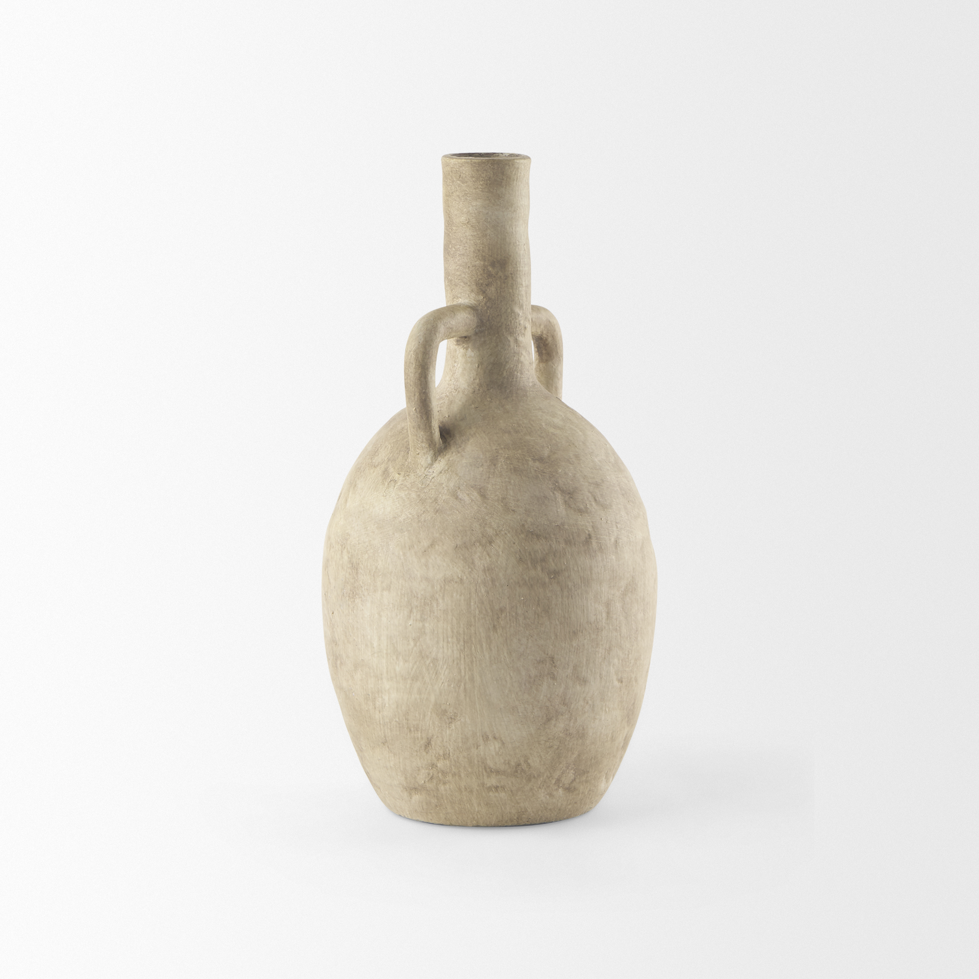 Mercana Zenni Vase - Beige, H12"