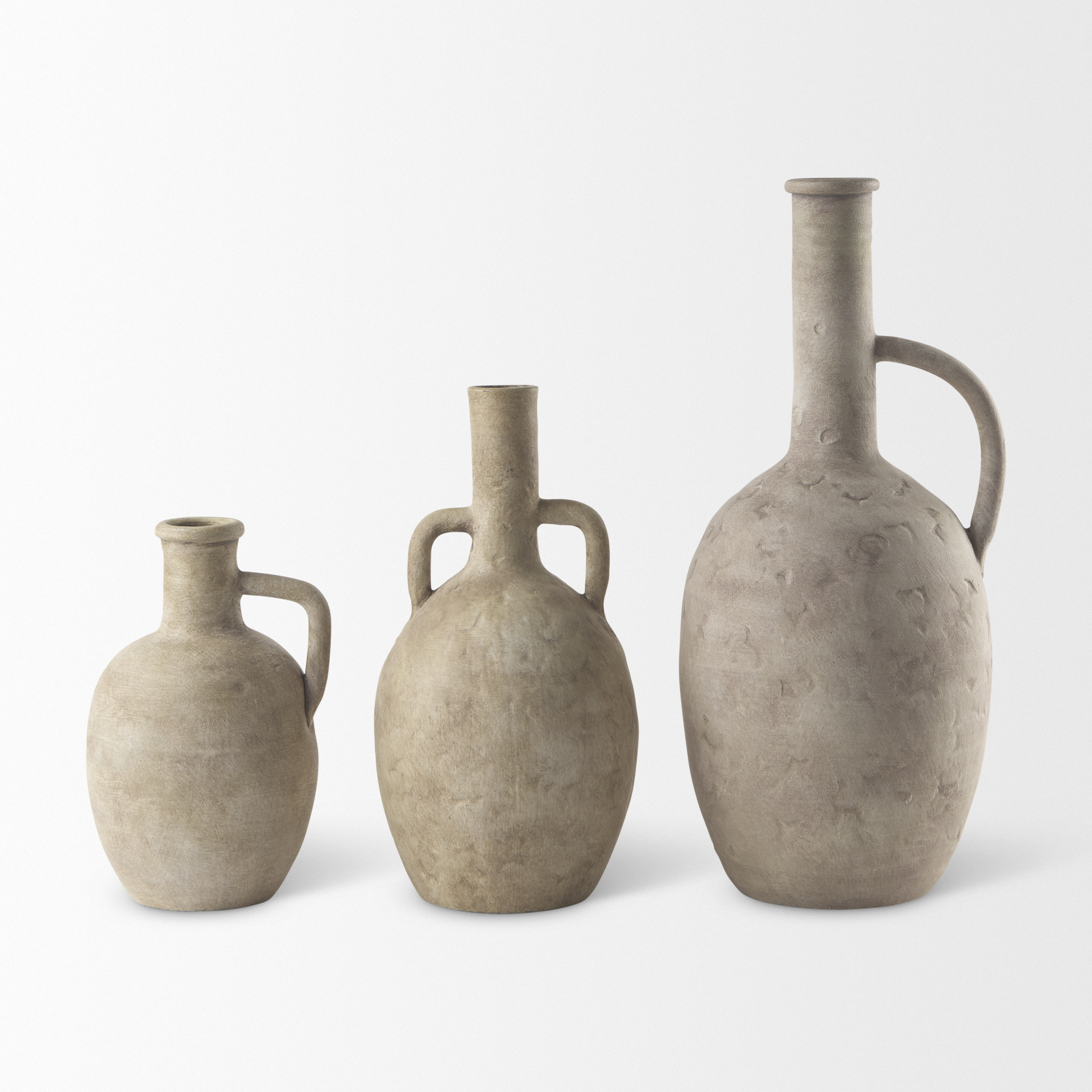 Mercana Zenni Vase - Beige, H12"
