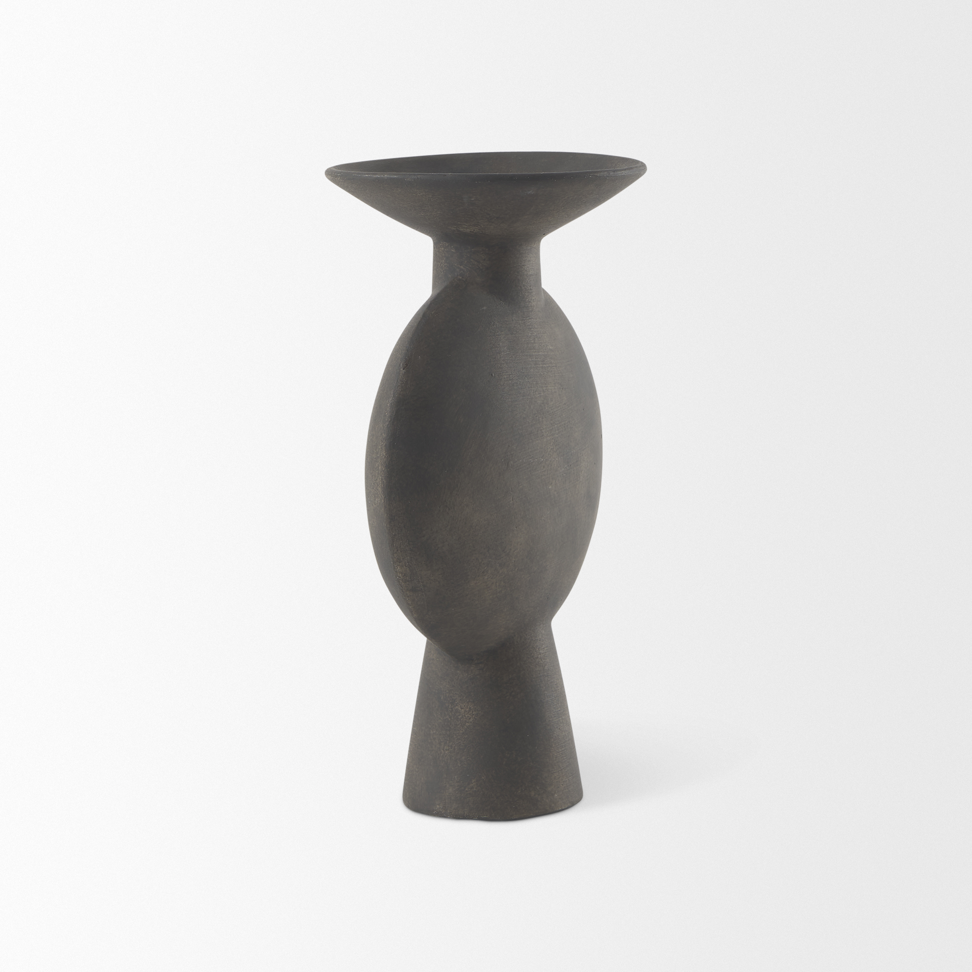 Mercana Kaz Vase - Brown, H11"