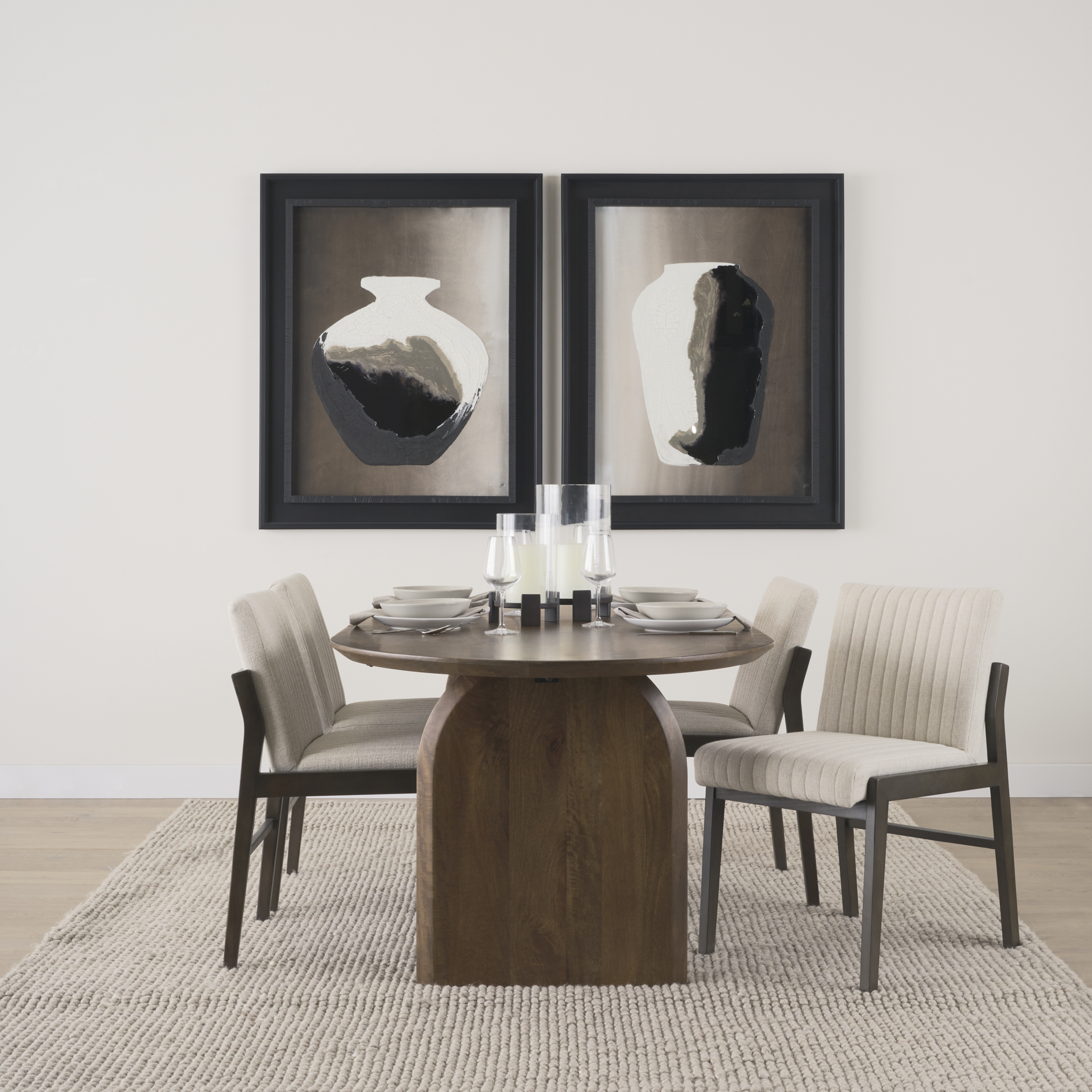 Mercana Tahoe Dining Chair - Brown, Fabric