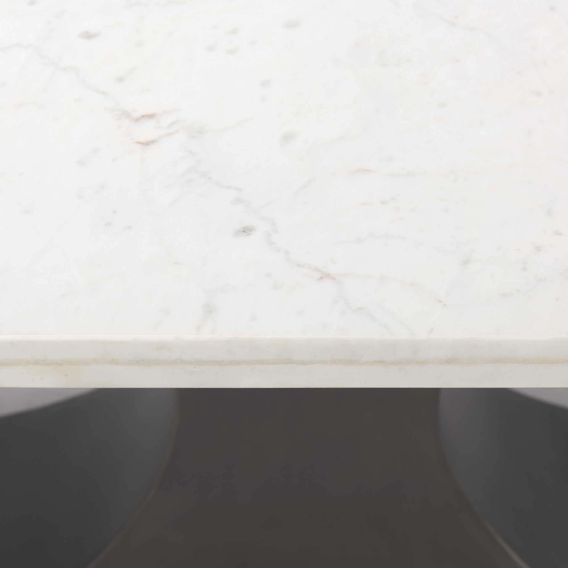 Mercana Maxton Dining Table - White, Metal