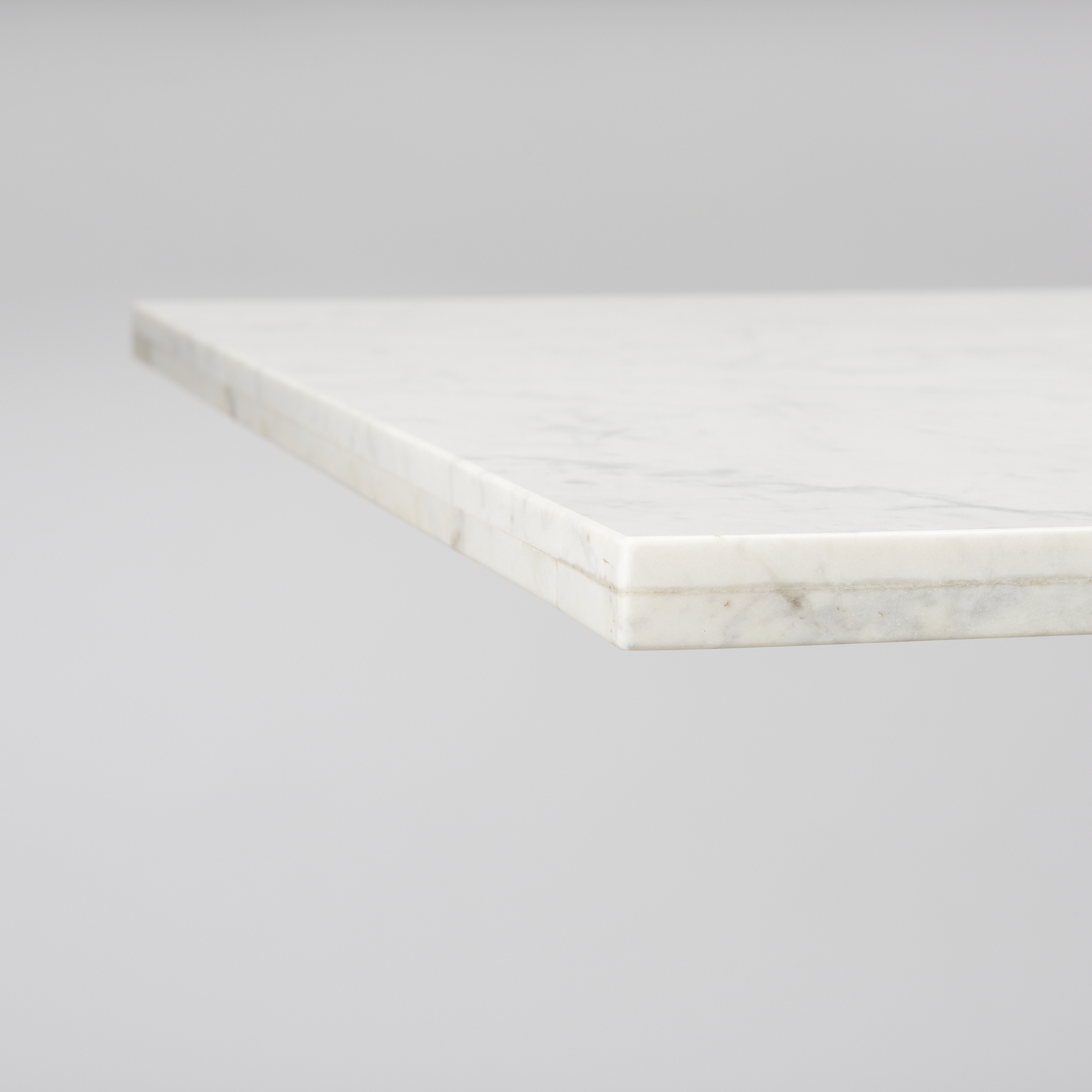Mercana Maxton Dining Table - White, Metal
