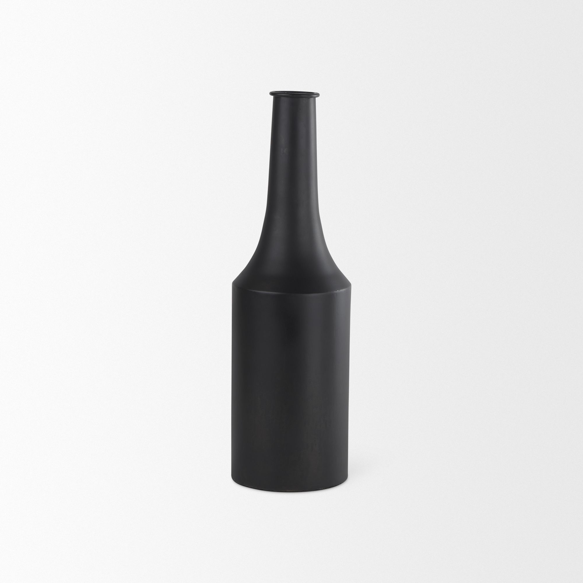 Mercana Aubrey Medium Iron Flower Jug Vase - Black
