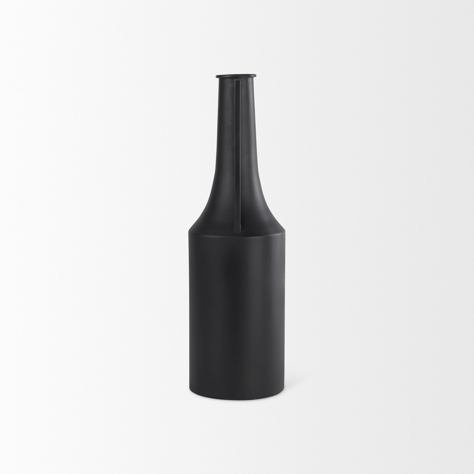 Mercana Aubrey Medium Iron Flower Jug Vase - Black