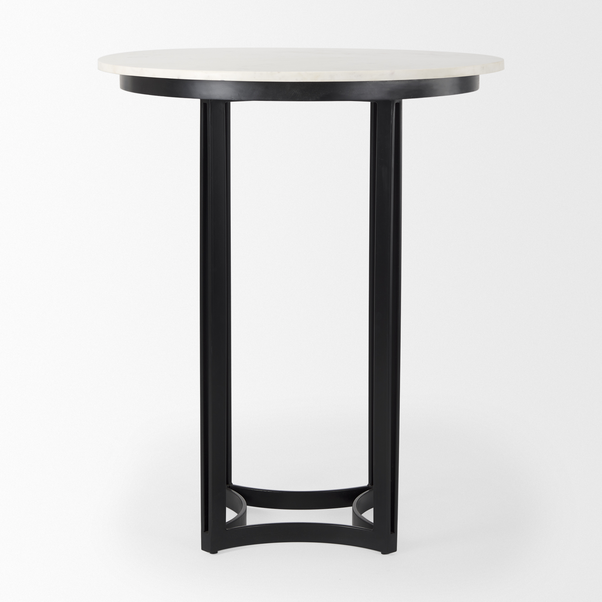 Mercana Tanner Bistro Table - Black/White, Metal
