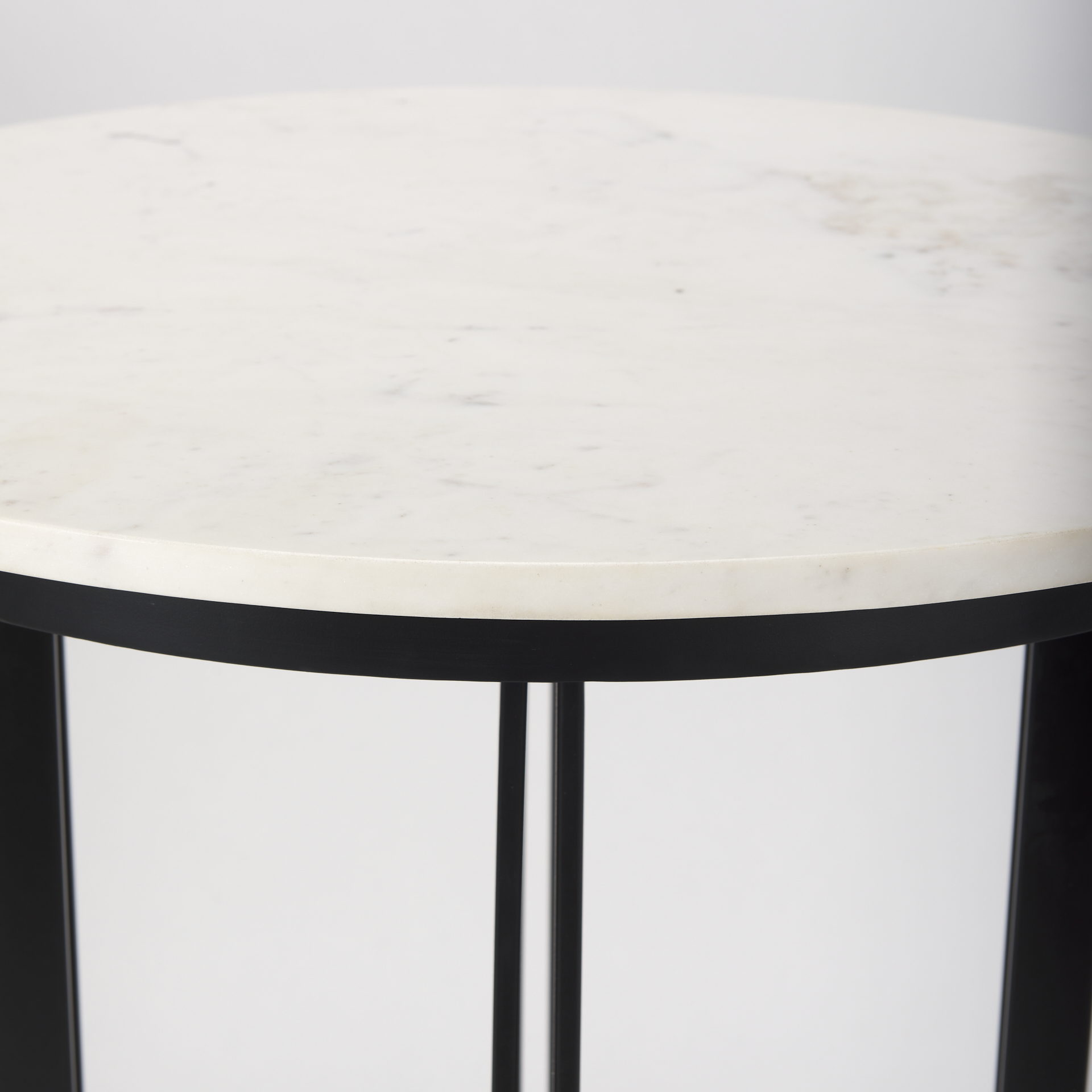 Mercana Tanner Bistro Table - Black/White, Metal