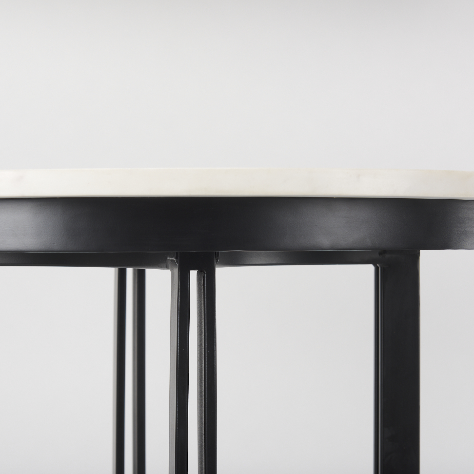 Mercana Tanner Bistro Table - Black/White, Metal