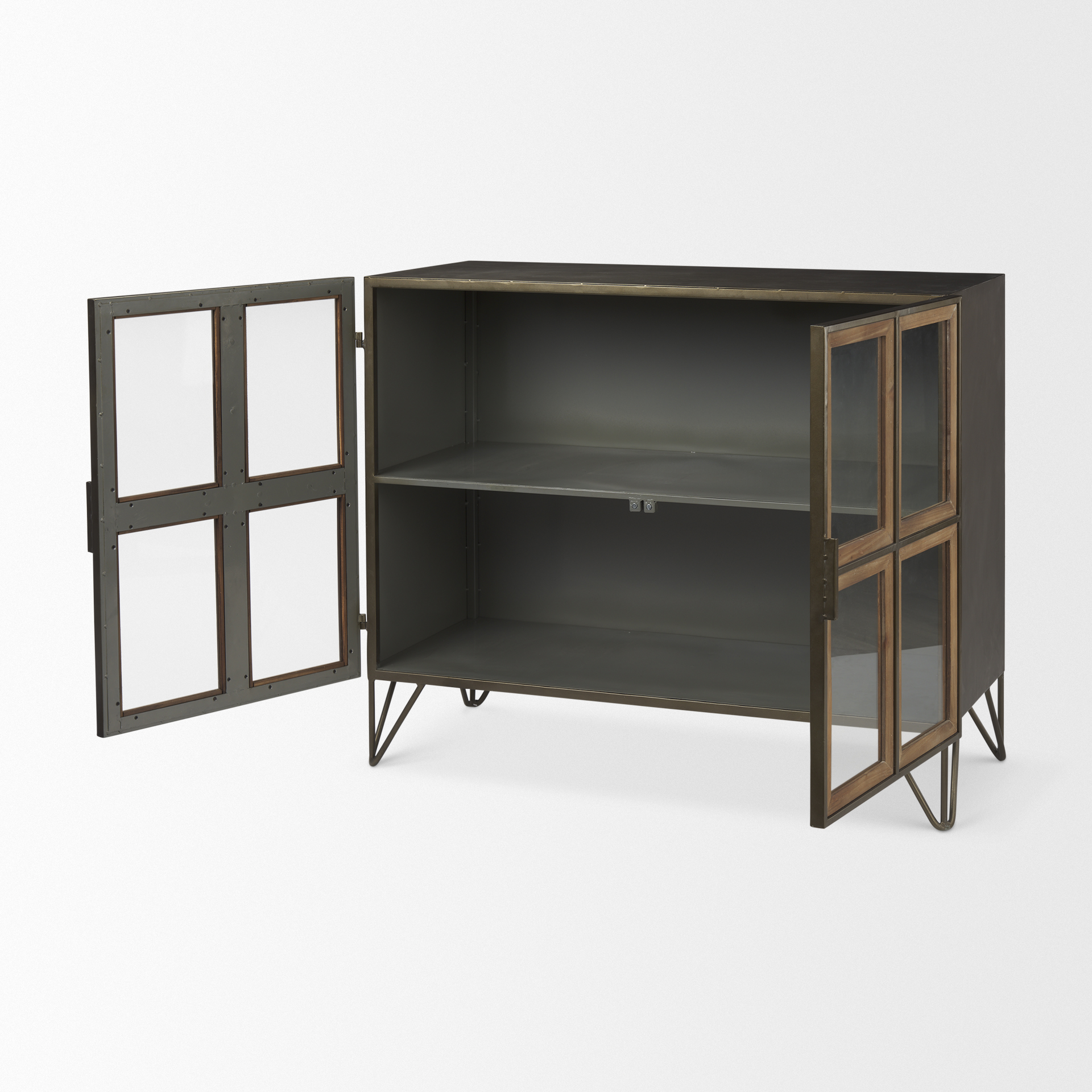Mercana - Pandora Accent Cabinet in Brown, Iron