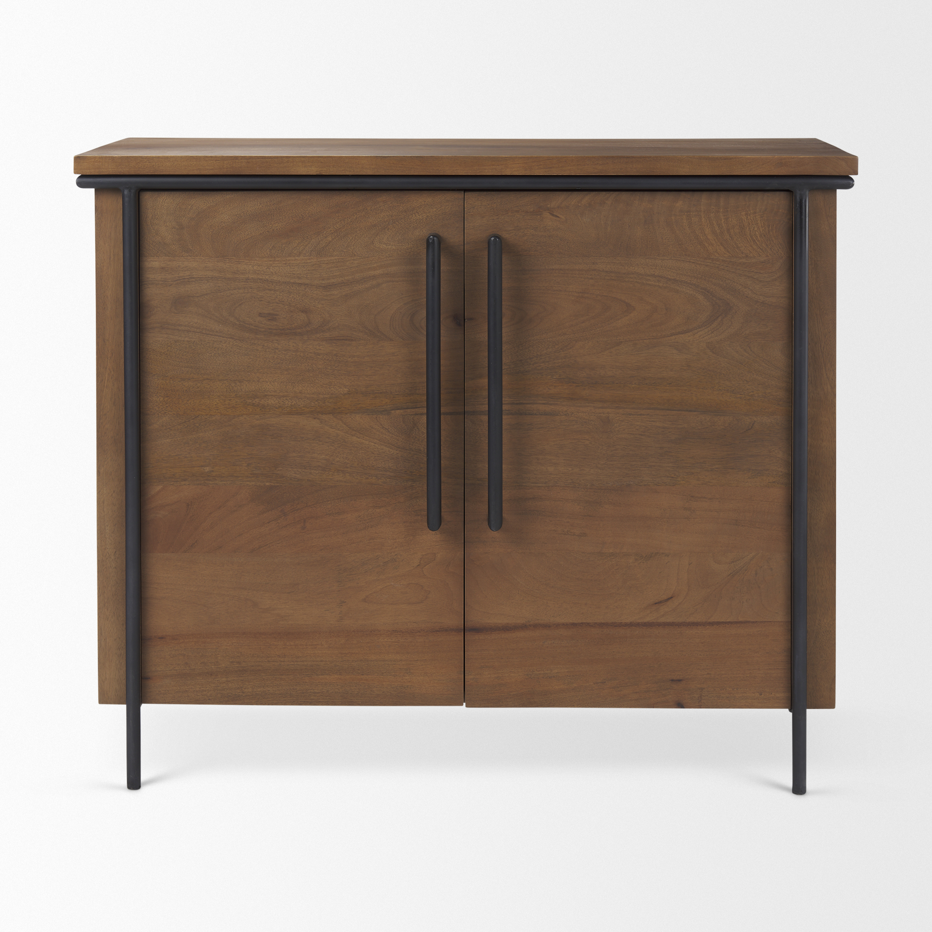 Mercana - Maddox Accent Cabinet in Brown, Iron/Wood