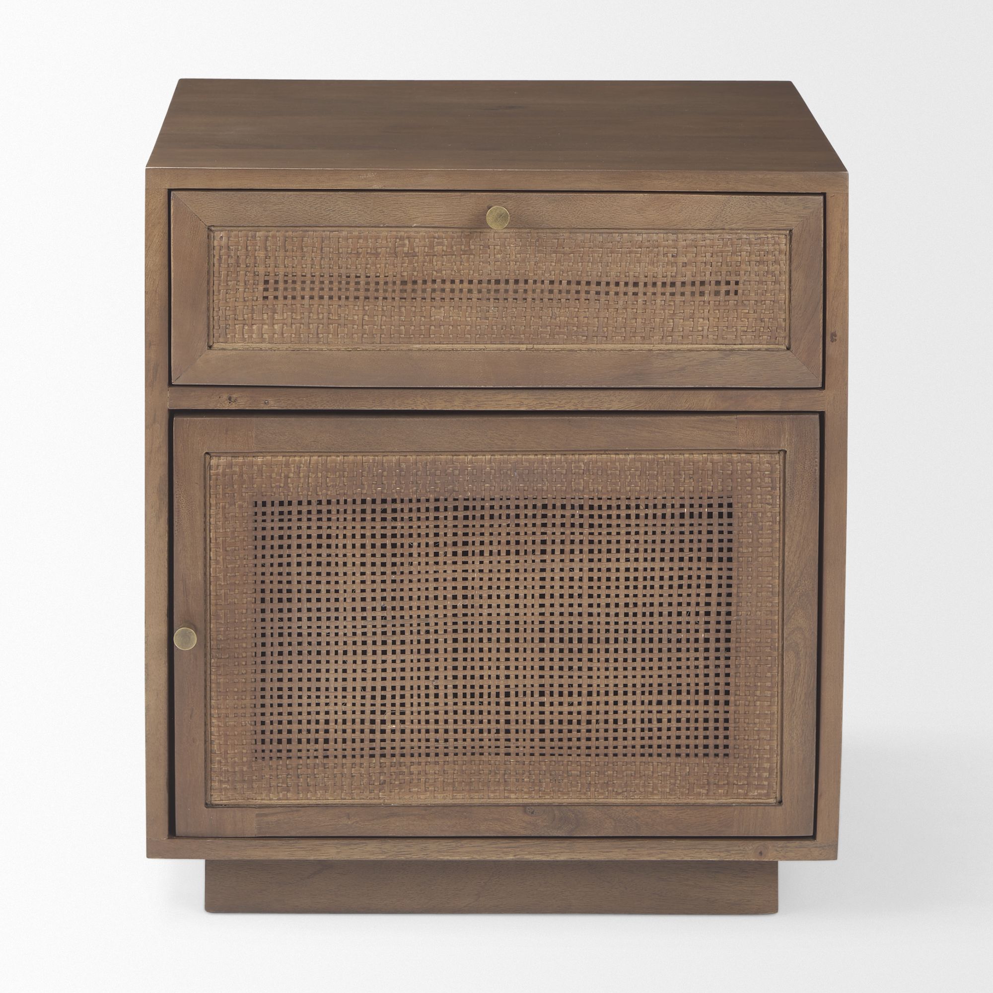 Mercana Grier End Table with Cane - Brown