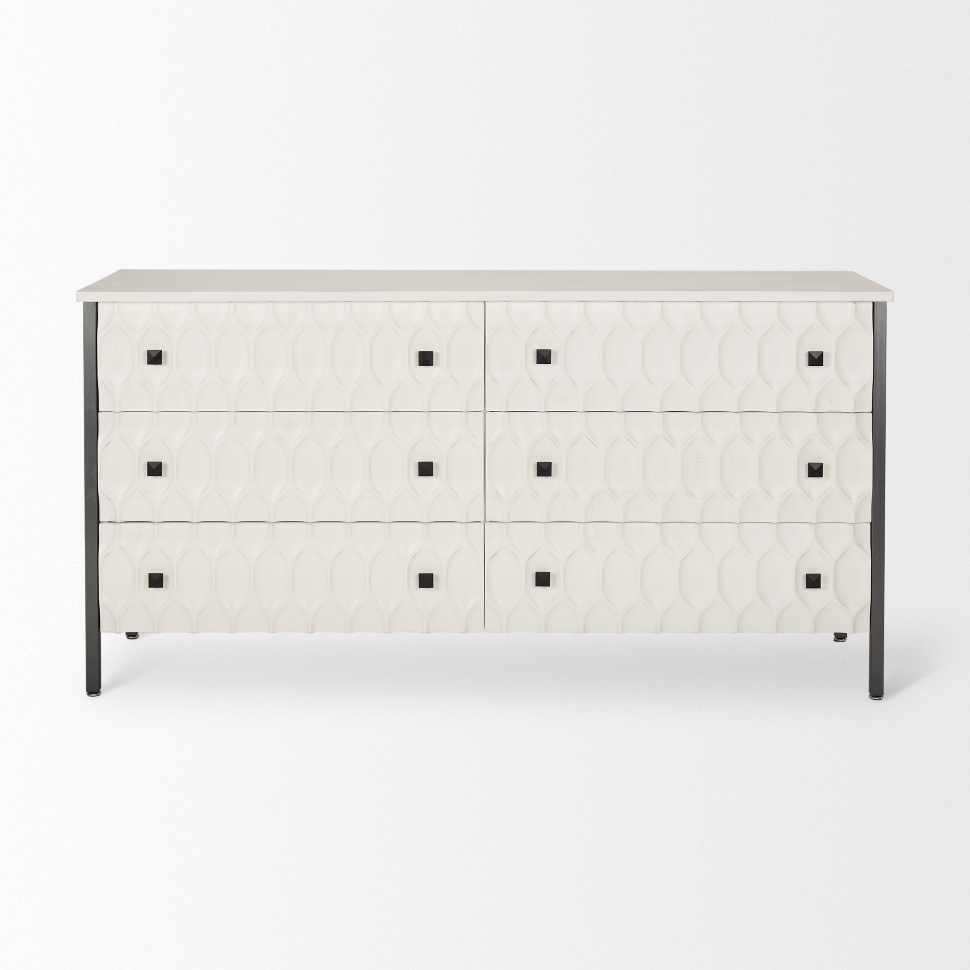 Mercana Savannah Sideboard - White/Gray, Manufactured Wood