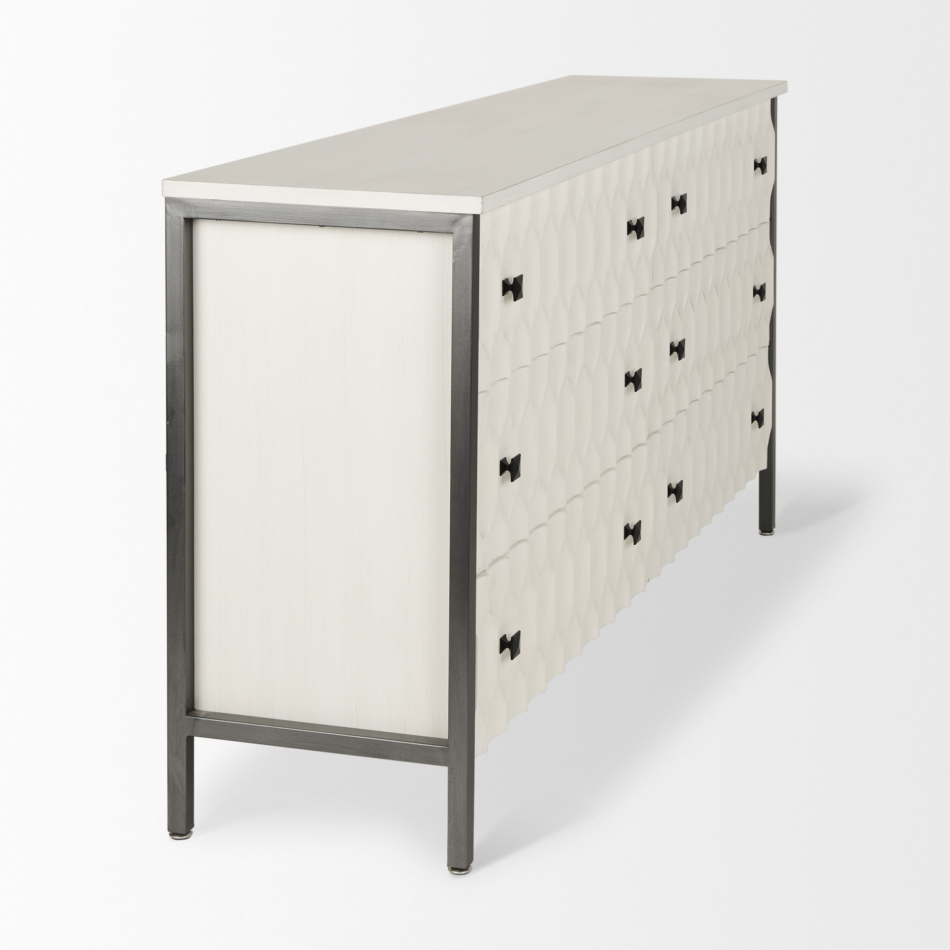 Mercana Savannah Sideboard - White/Gray, Manufactured Wood