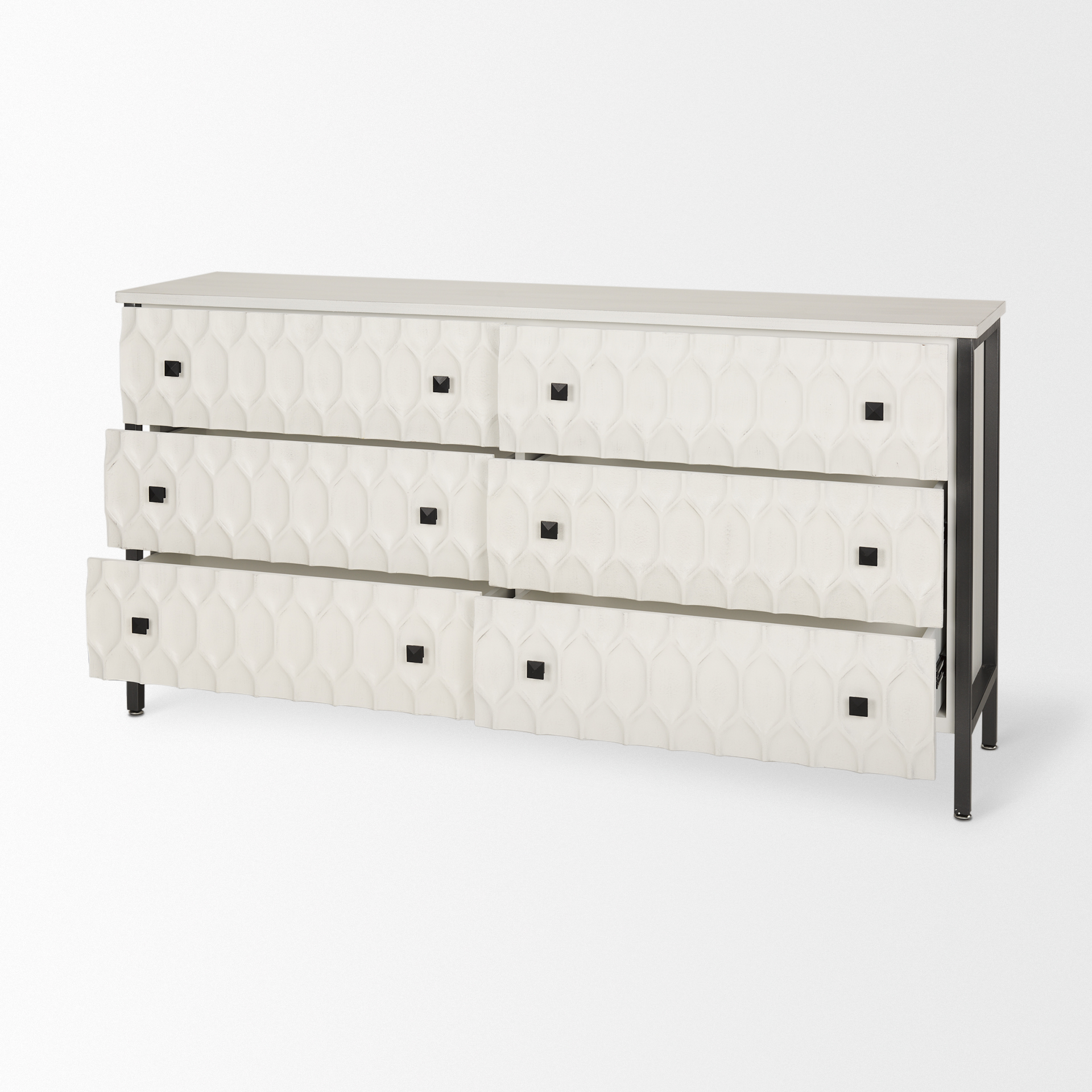 Mercana Savannah Sideboard - White/Gray, Manufactured Wood