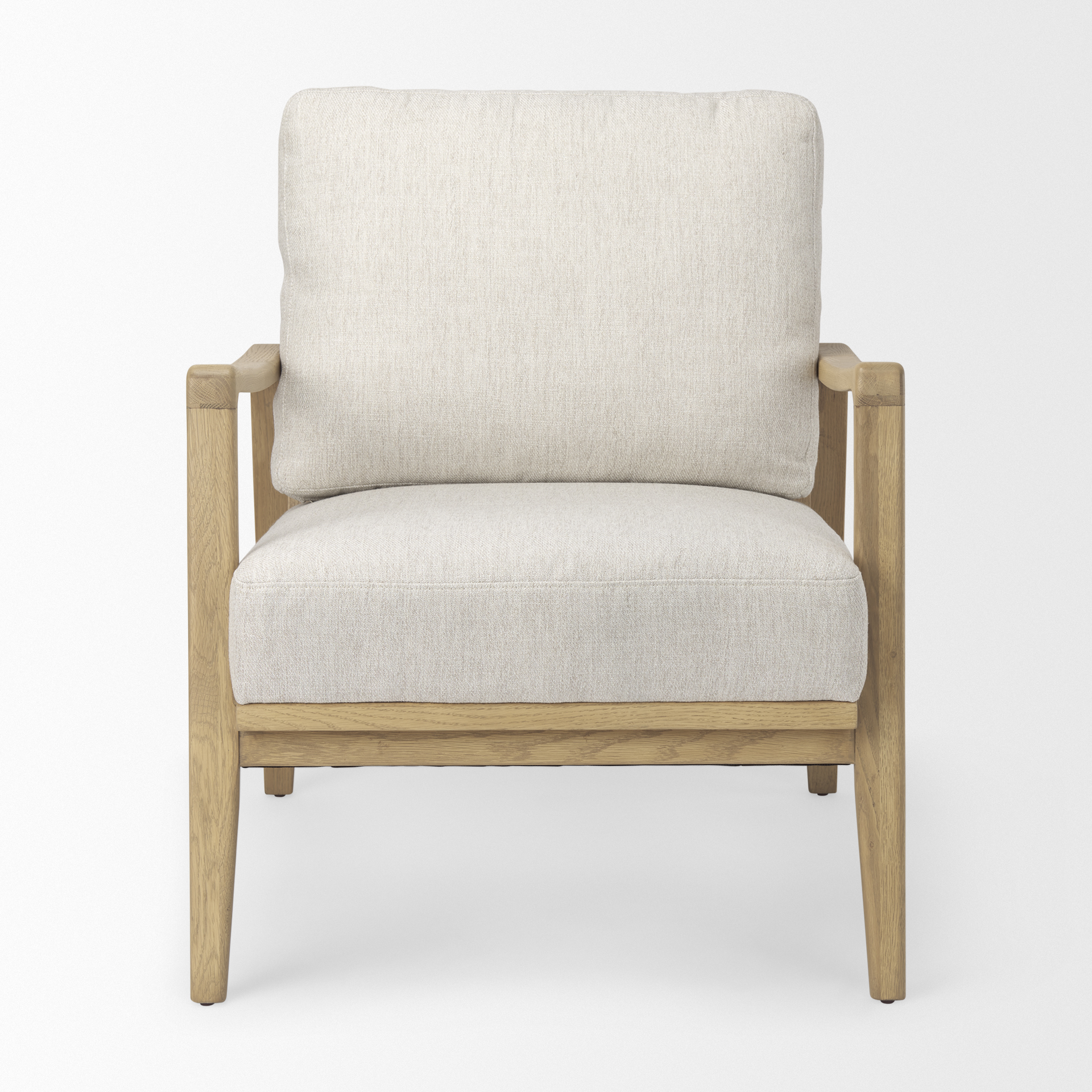 Mercana Raeleigh Upholstered Accent Chair - Cream, Fabric