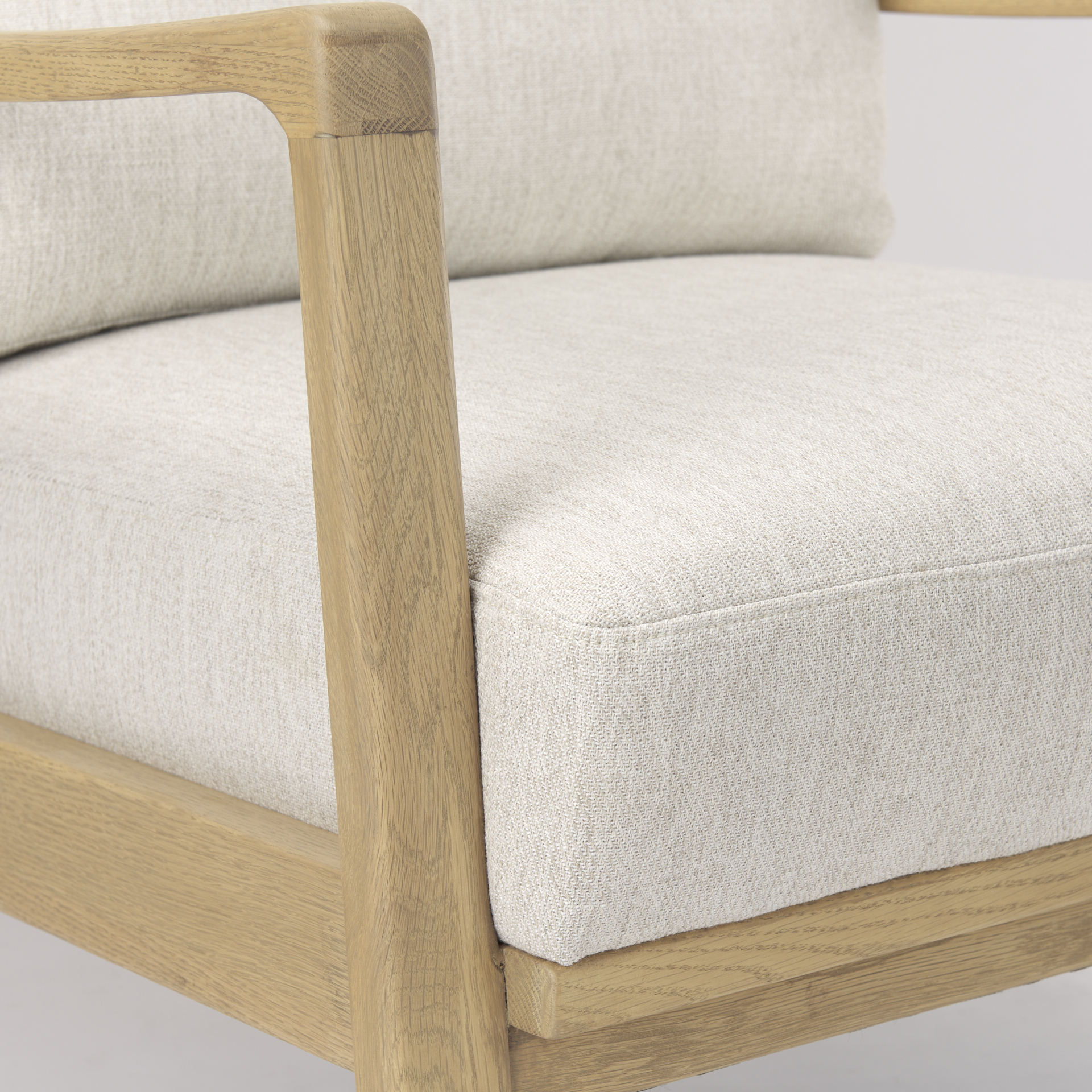 Mercana Raeleigh Upholstered Accent Chair - Cream, Fabric