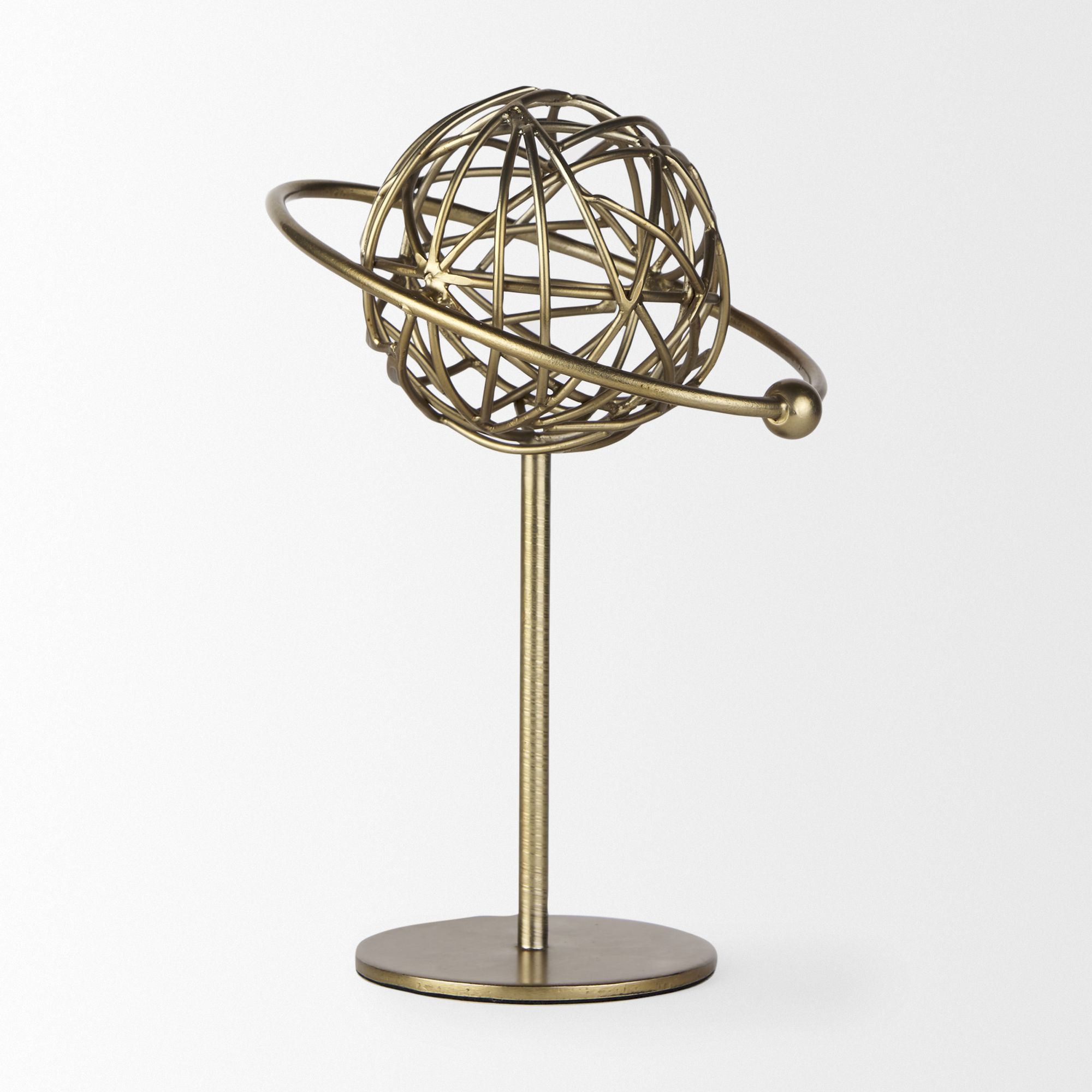 Mercana Atlas 10" Metal Solar System Ornament - Gold