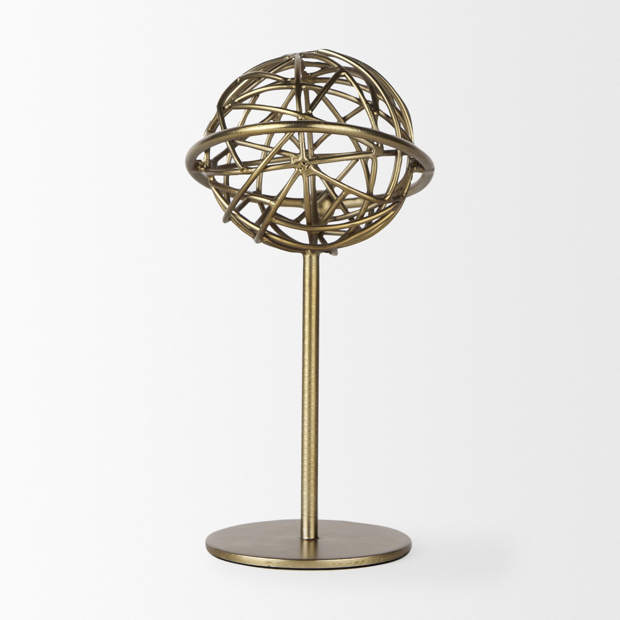 Mercana Atlas 10" Metal Solar System Ornament - Gold