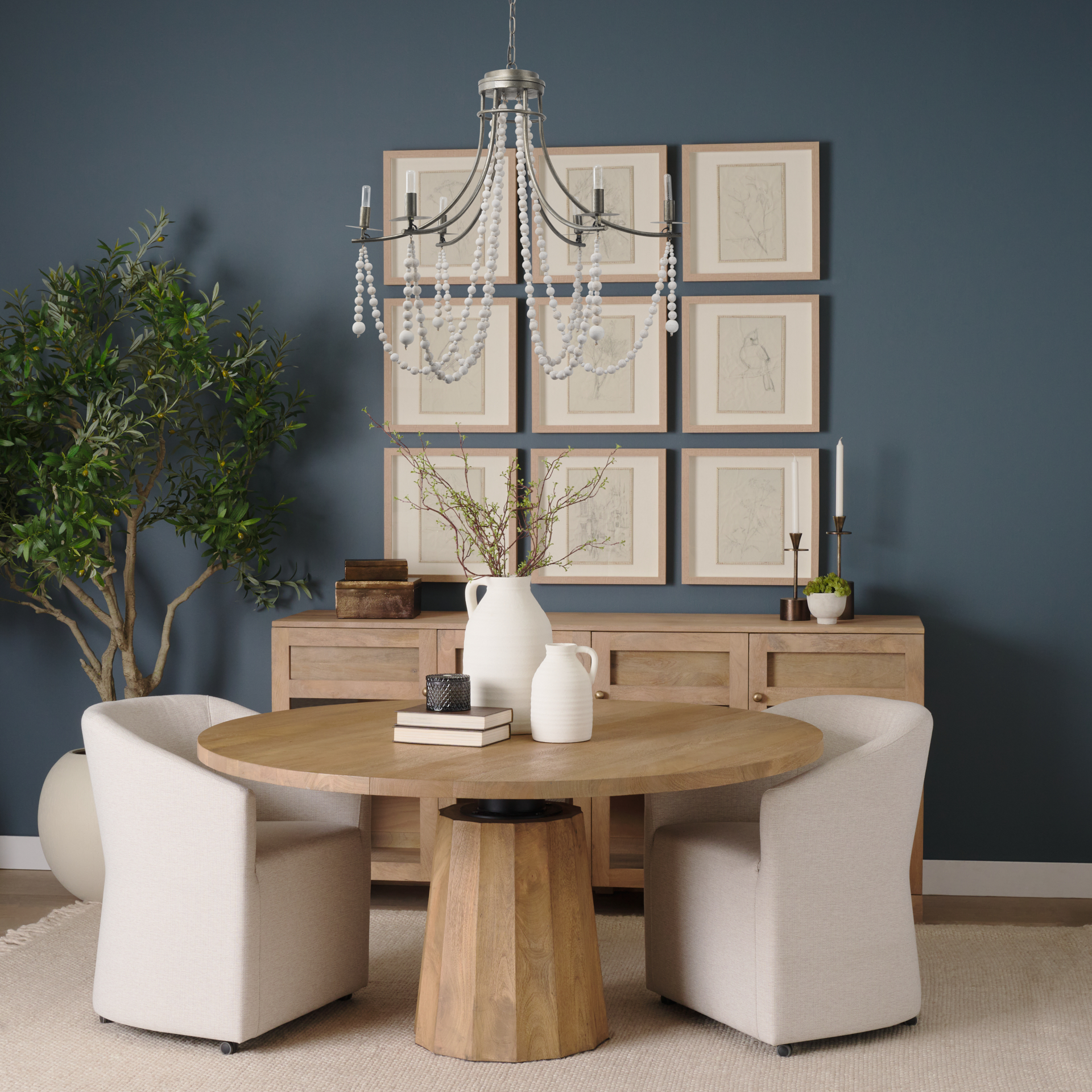 Mercana Selma Chandelier - White