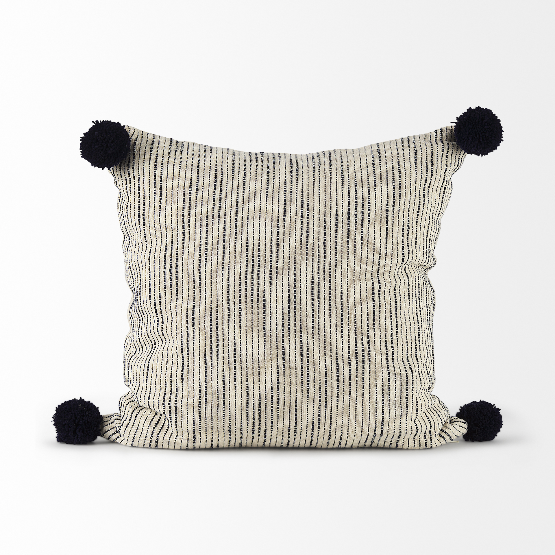 Mercana Krystal Pillow - Cream/Blue, 18x18