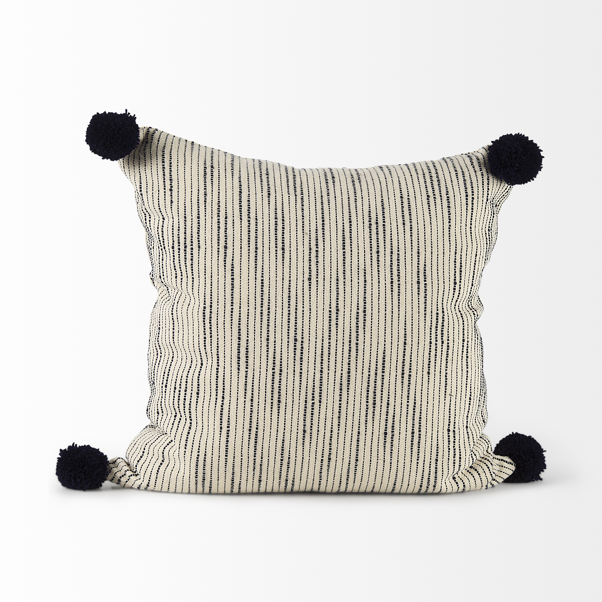 Mercana Krystal Pillow - Cream/Blue, 18x18