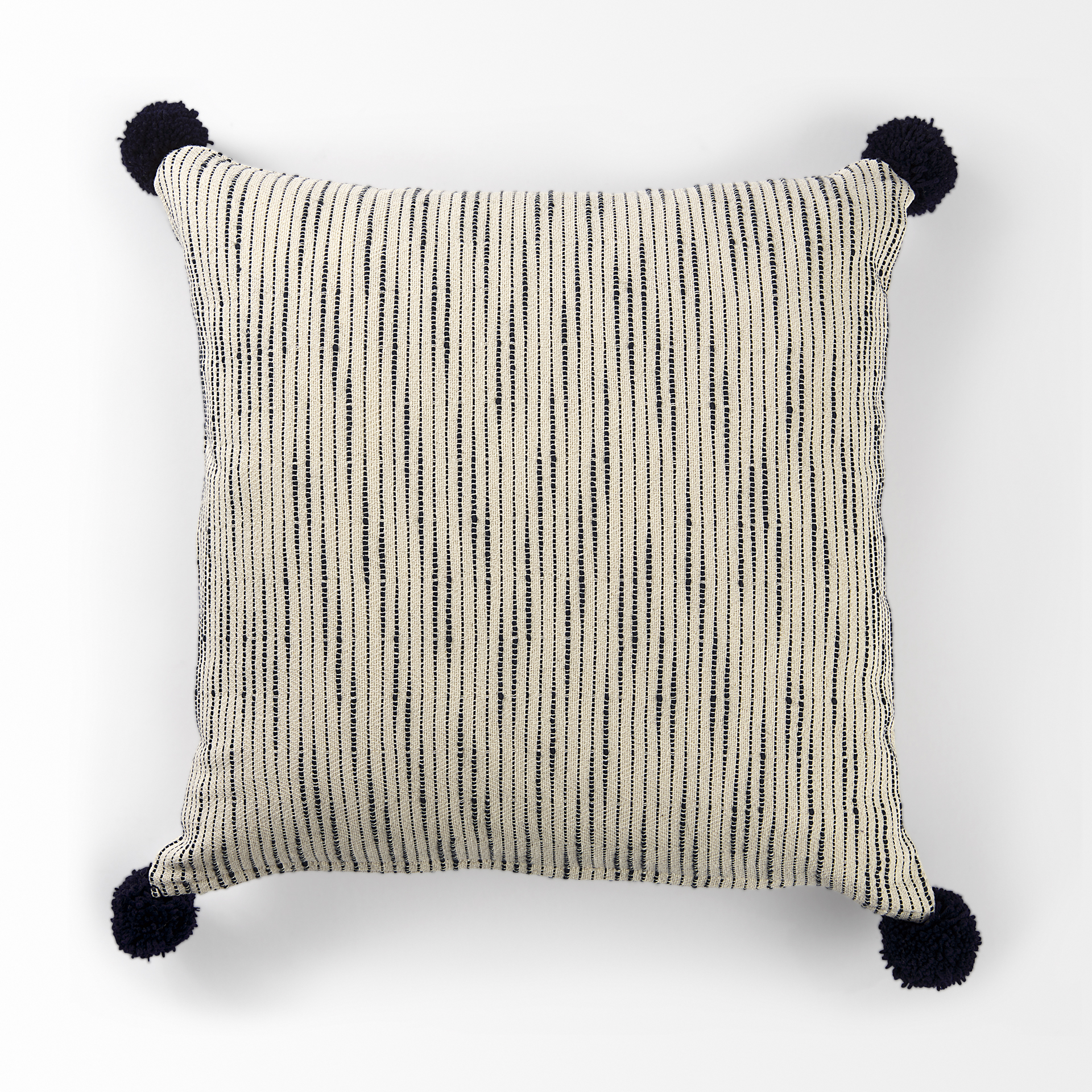 Mercana Krystal Pillow - Cream/Blue, 18x18