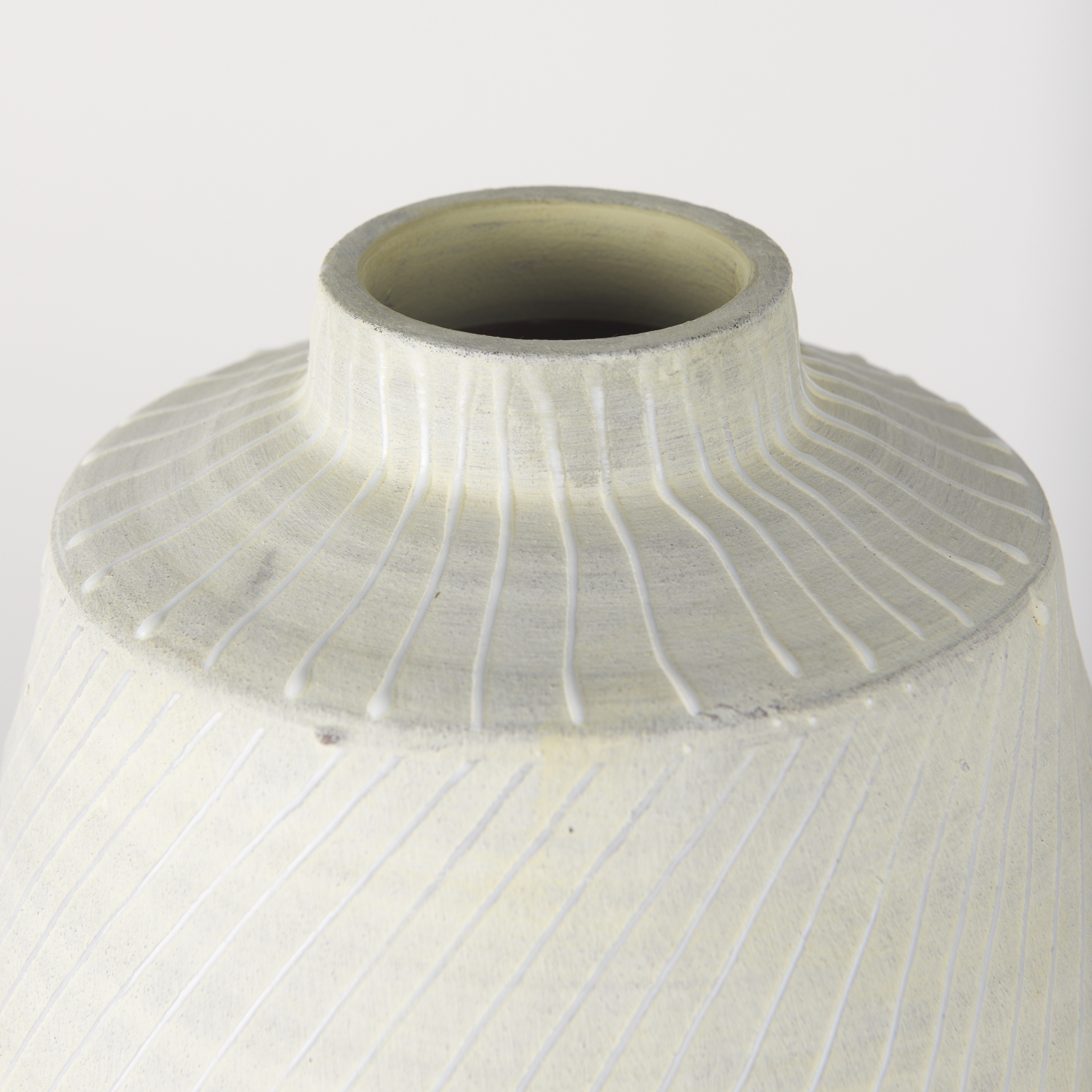 Mercana Blume Large Vase - Gray/White, Ceramic
