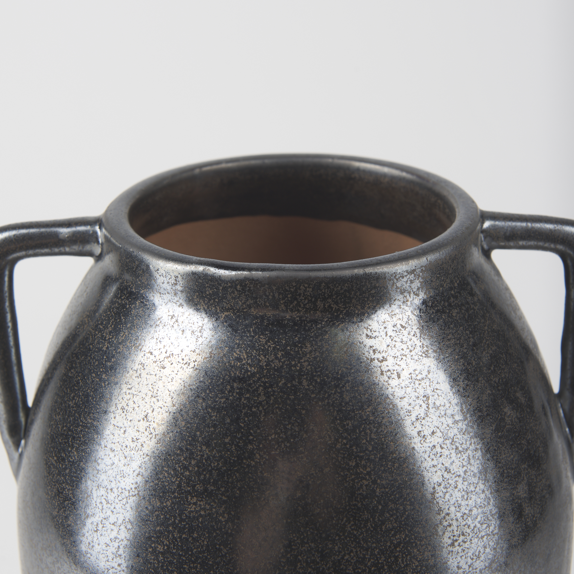 Mercana Kora Vase - Dark Metallic, H11"