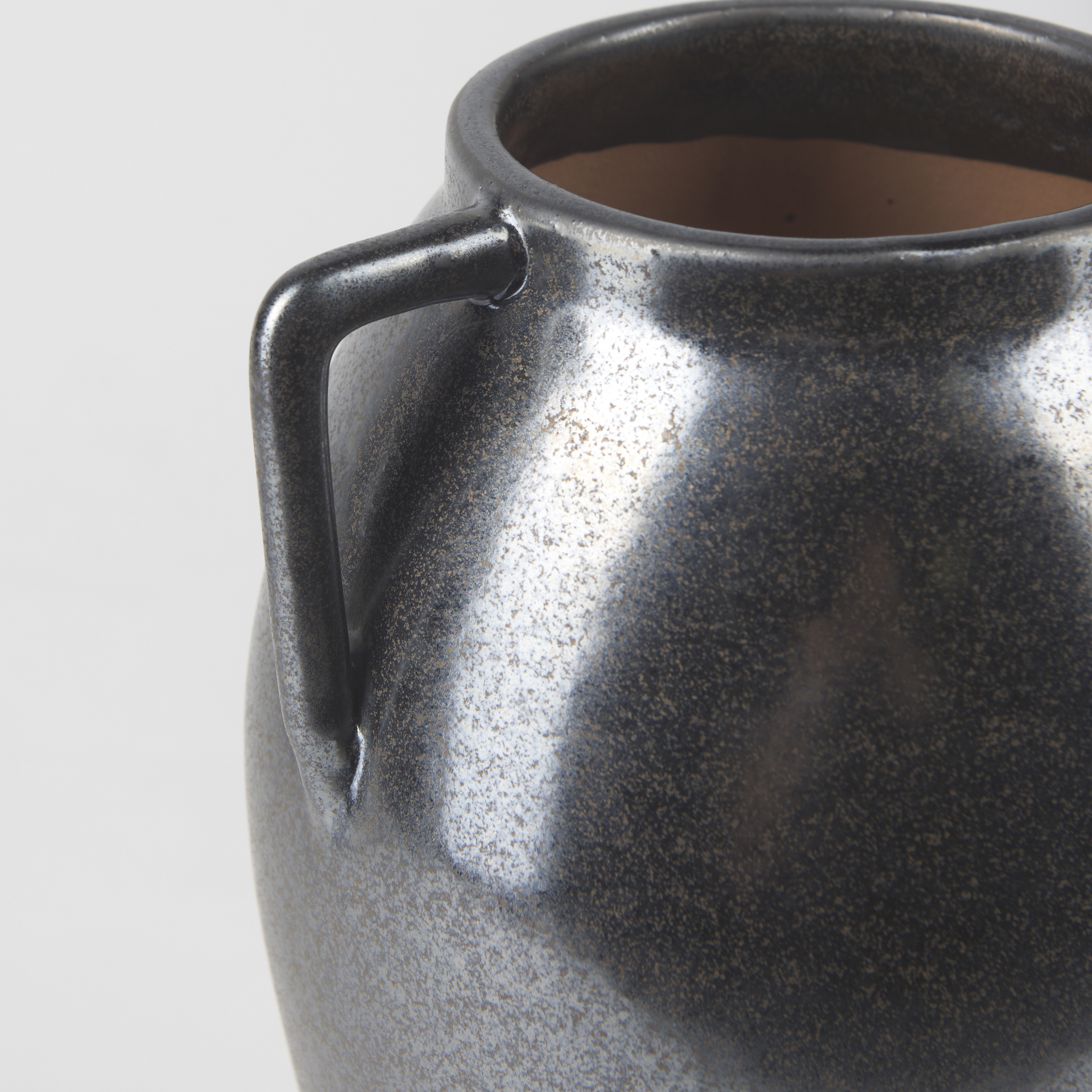 Mercana Kora Vase - Dark Metallic, H11"