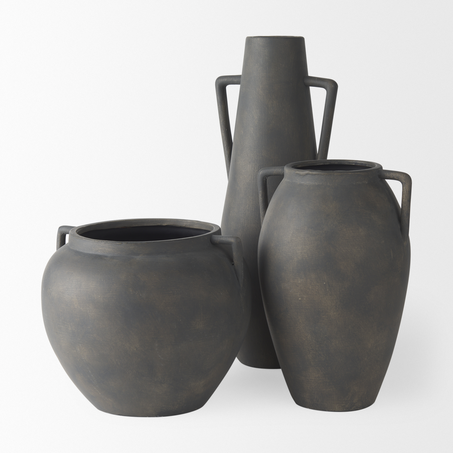 Mercana Kilian Vase - Matte Brown, H17"